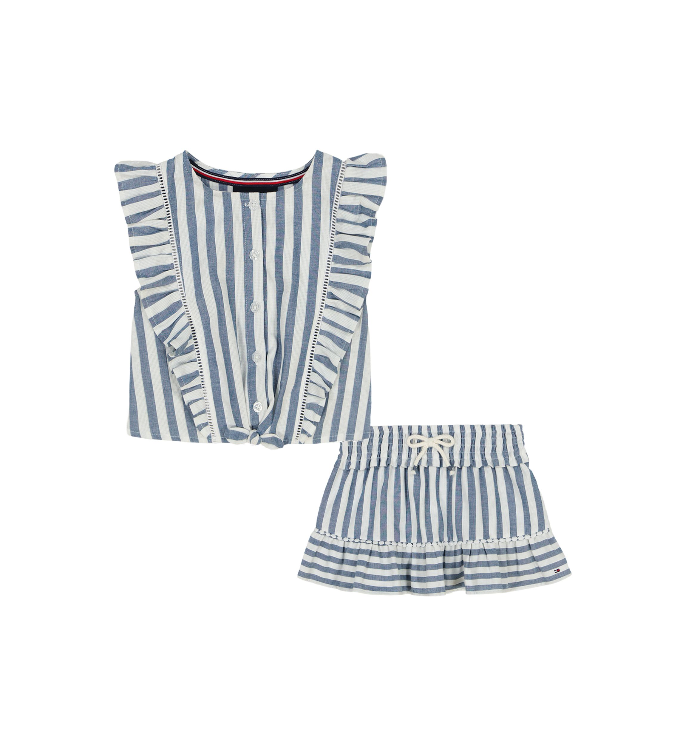 Girls 4-6x Striped Skirt Set 