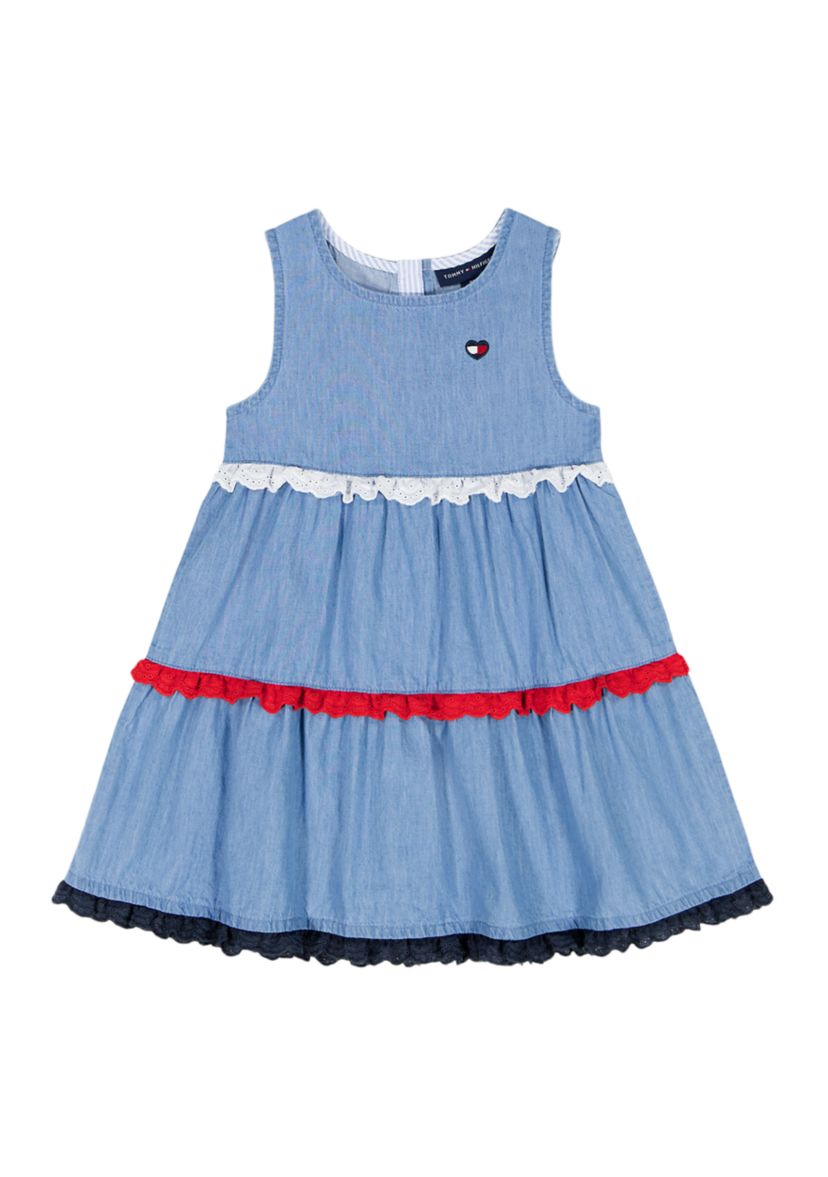 tommy hilfiger embroidered dress Embroidered Allover Logo Polo Dress