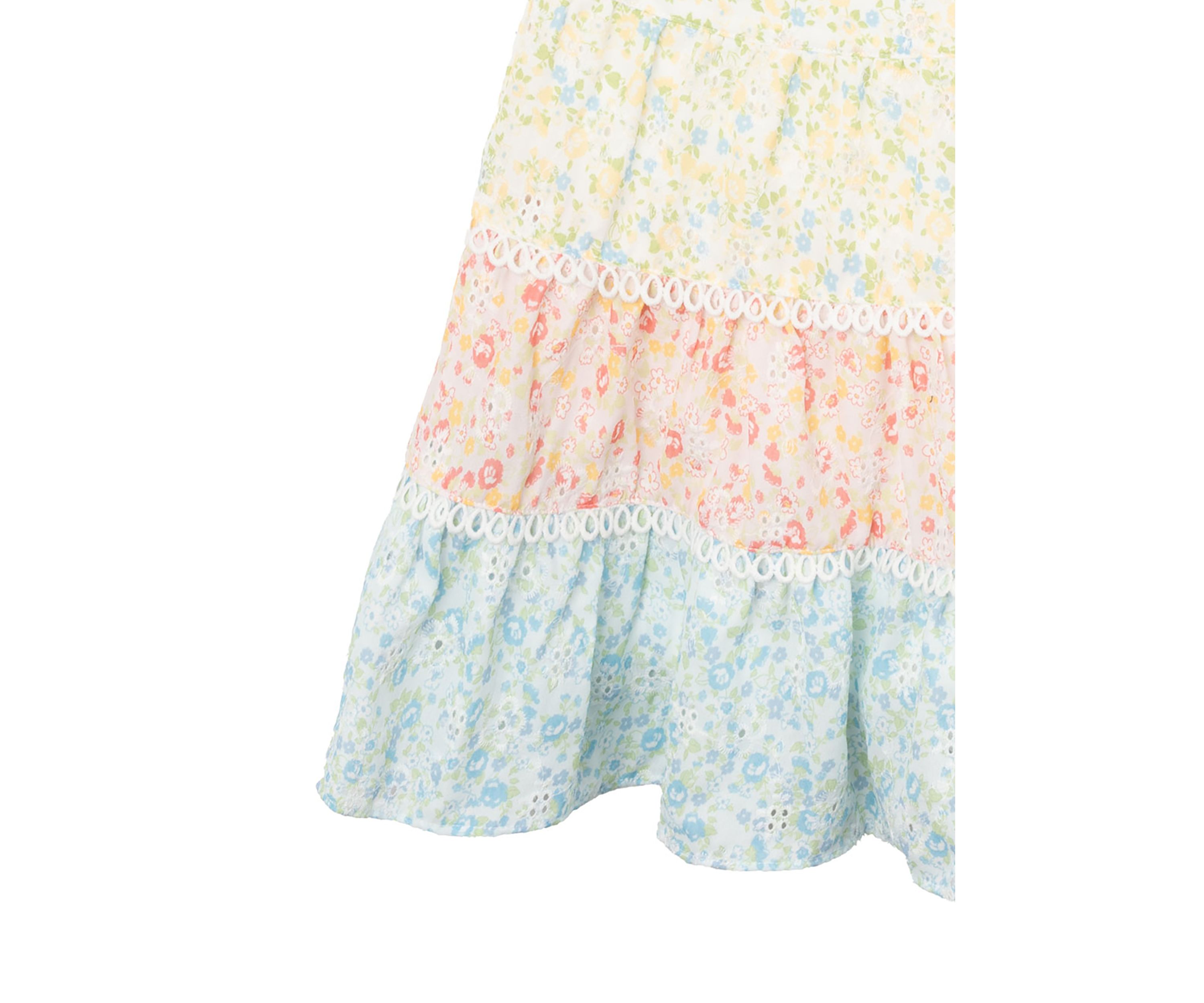 Girls 7-16 Mixed Printed Top and Skort Set