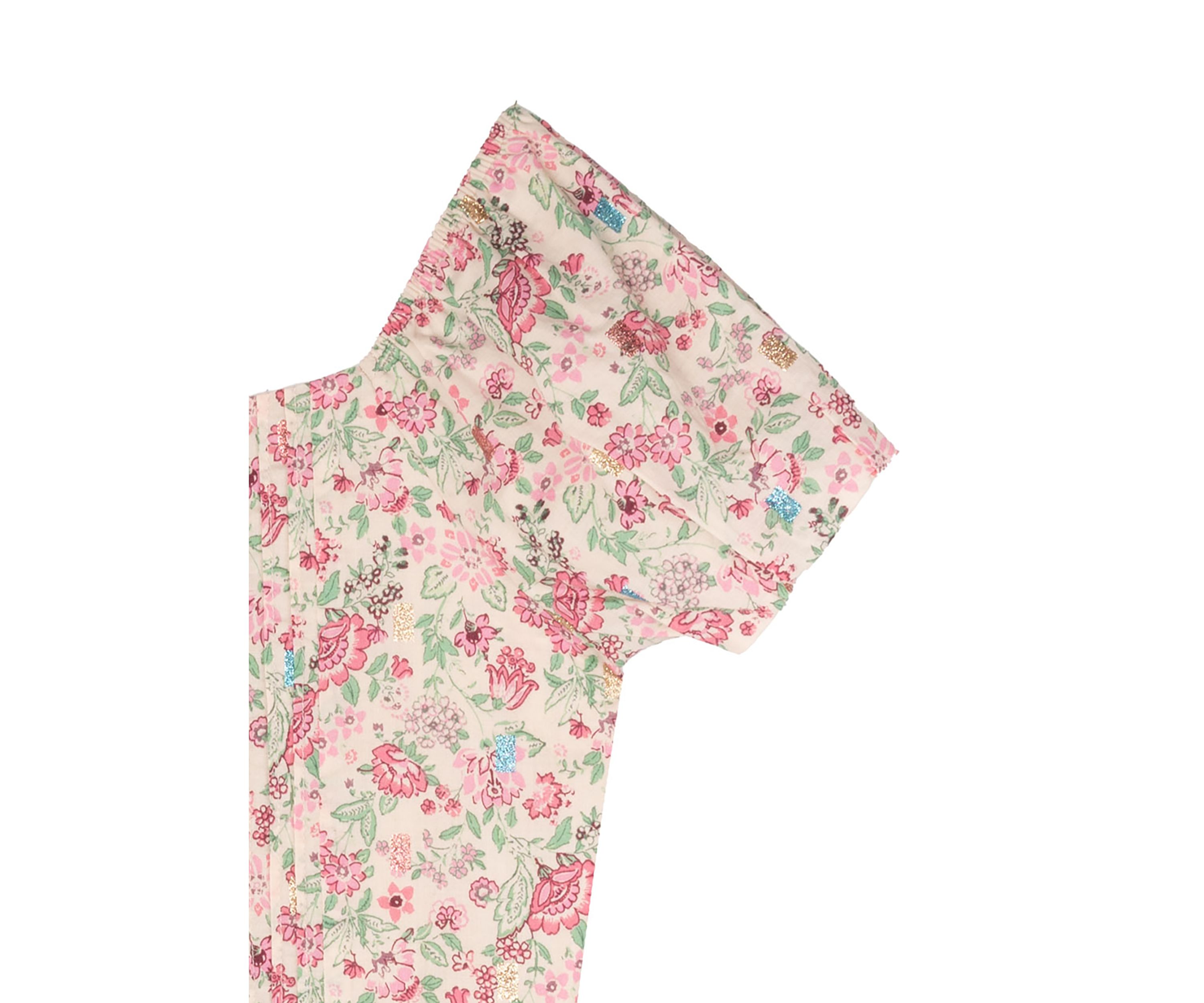 Girls 7-16 Floral Smocked Top and Skort Set