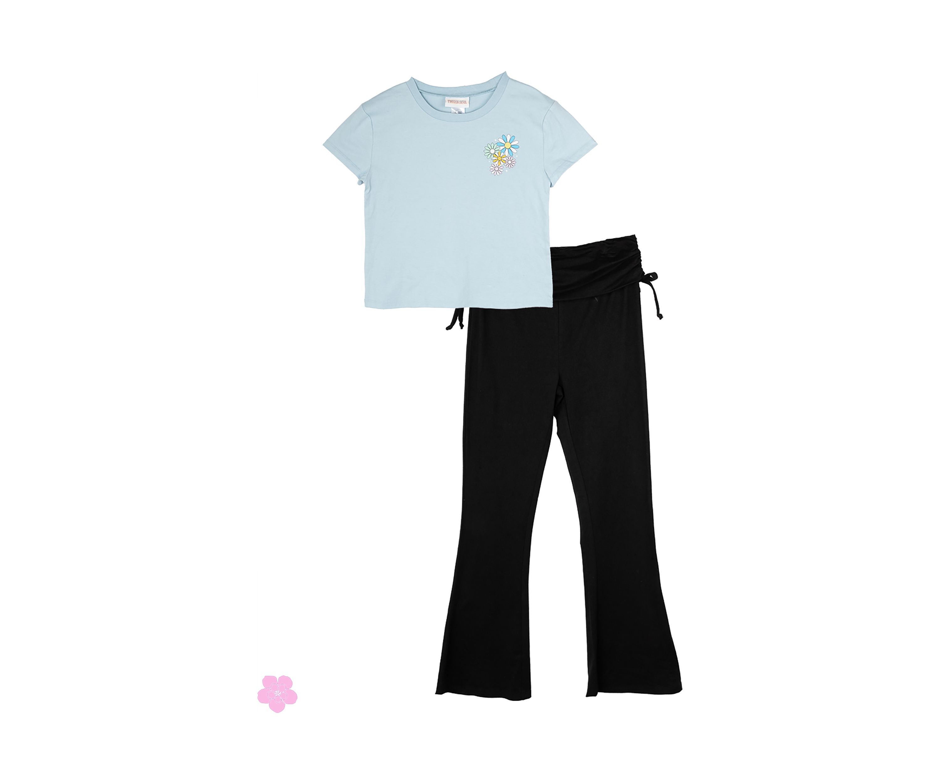 Girls 7-16 Daisy Graphic T-Shirt and Flared Legging Set 