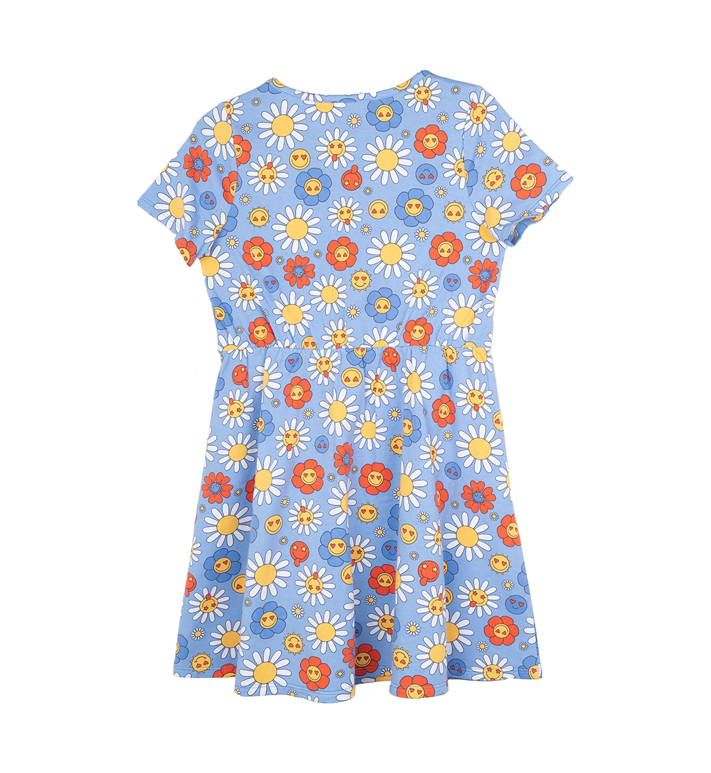 Girls 7-16 Short Sleeve Floral Dress