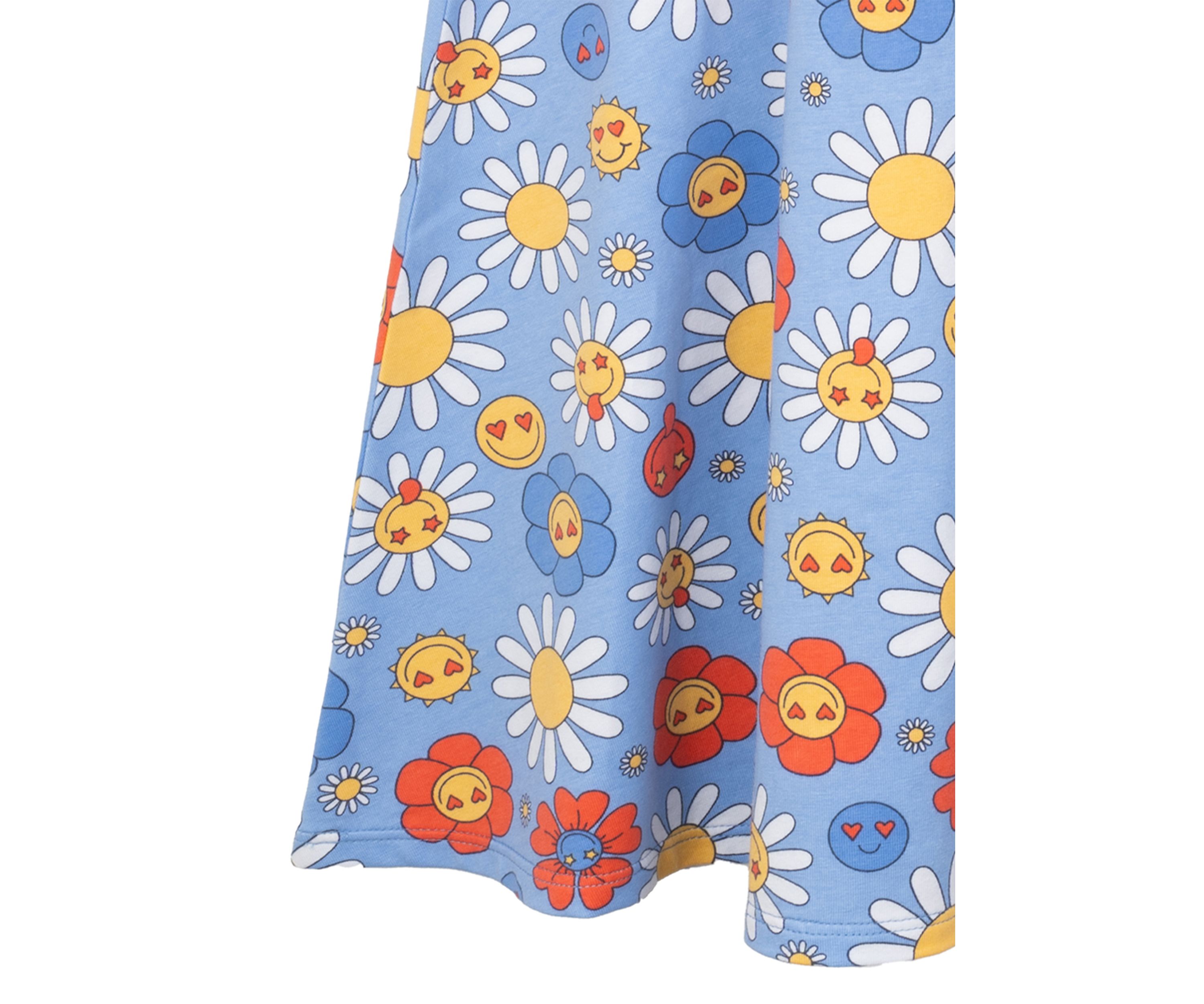 Girls 7-16 Short Sleeve Floral Dress