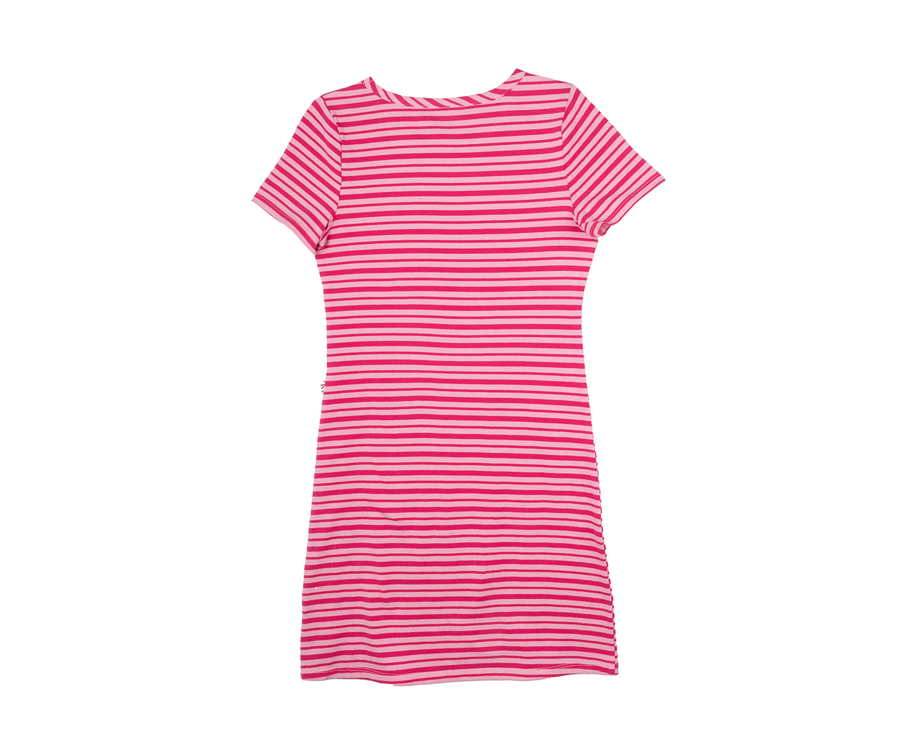 Girls 7-16 Short Sleeve Striped Dress