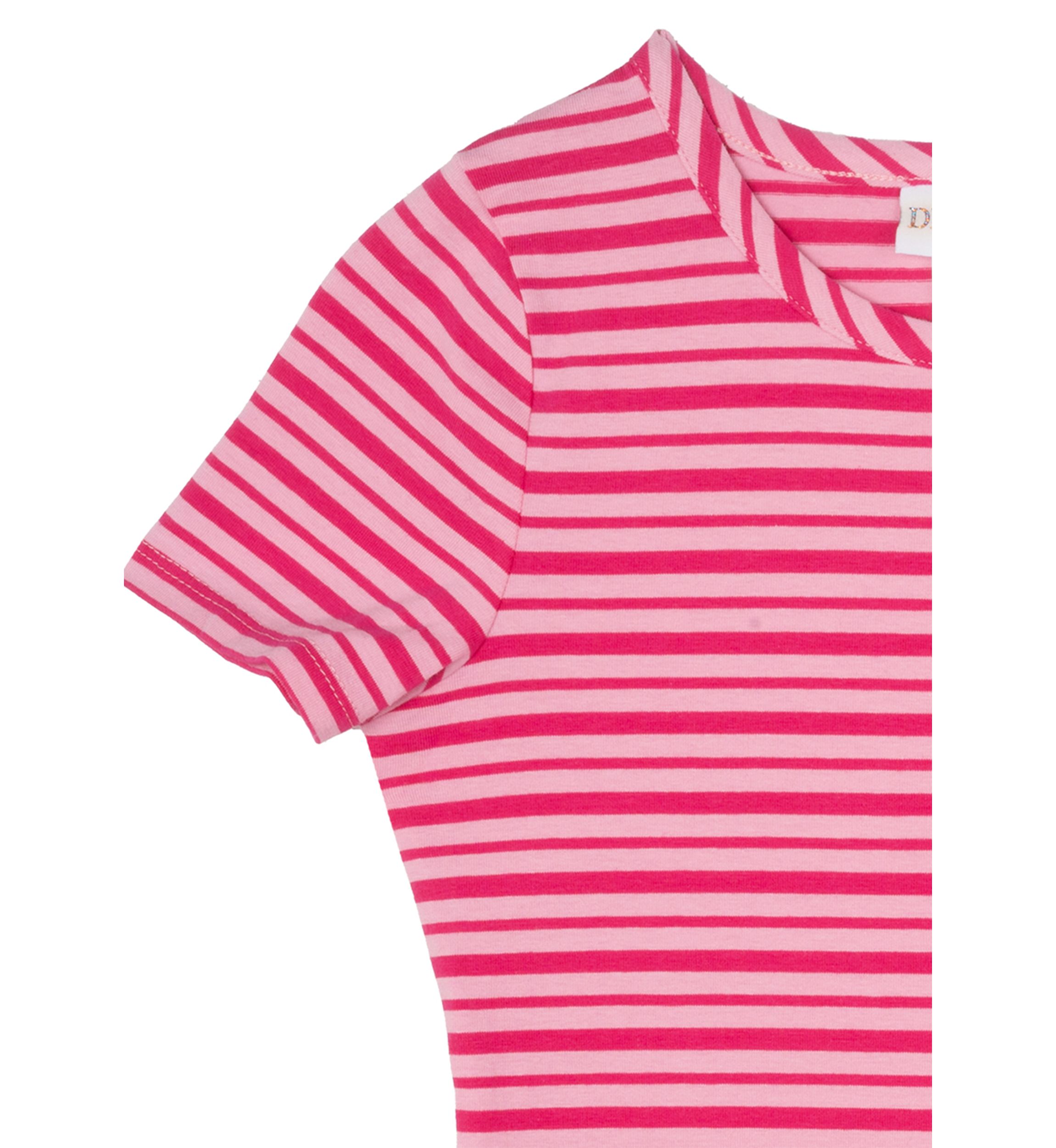 Girls 7-16 Short Sleeve Striped Dress