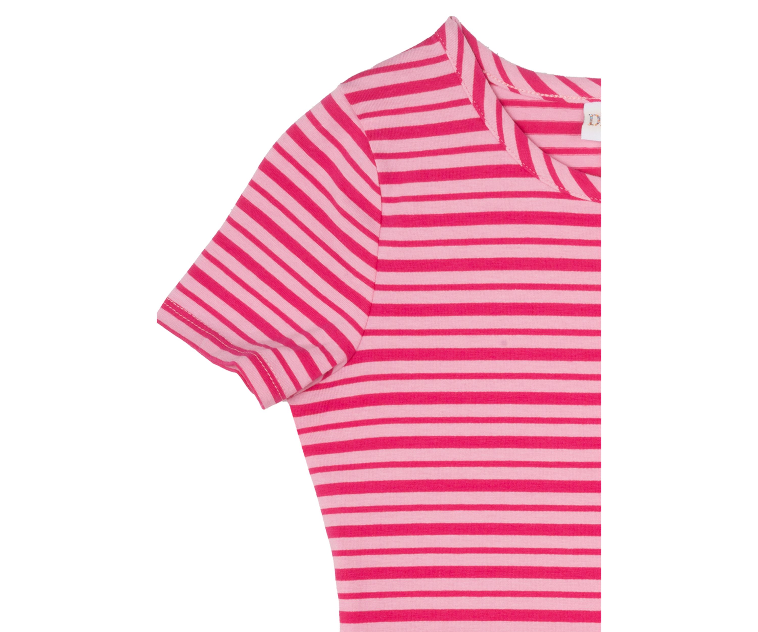 Girls 7-16 Short Sleeve Striped Dress