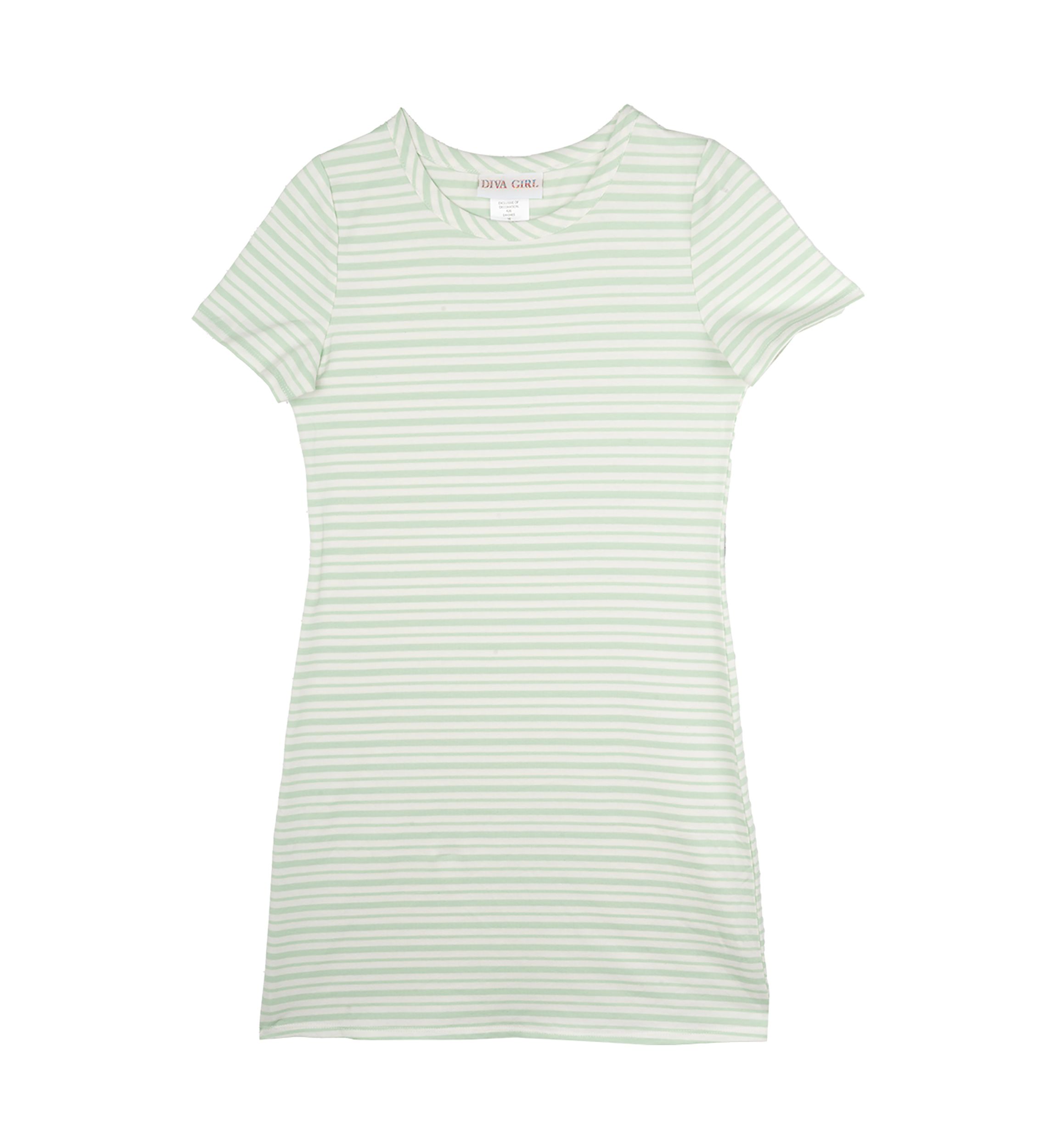 Girls 7-16 Short Sleeve Striped Dress