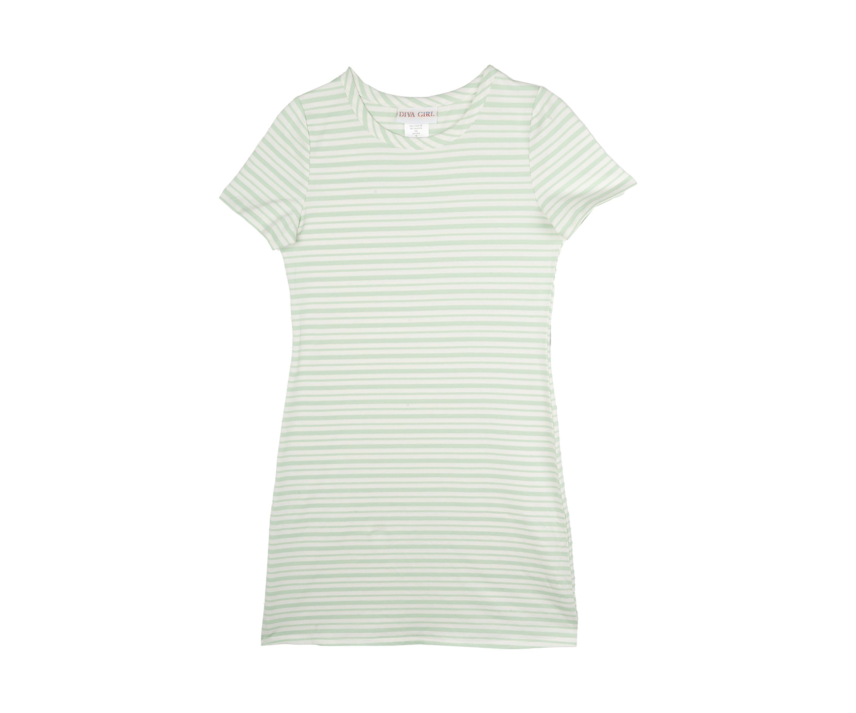 Girls 7-16 Short Sleeve Striped Dress