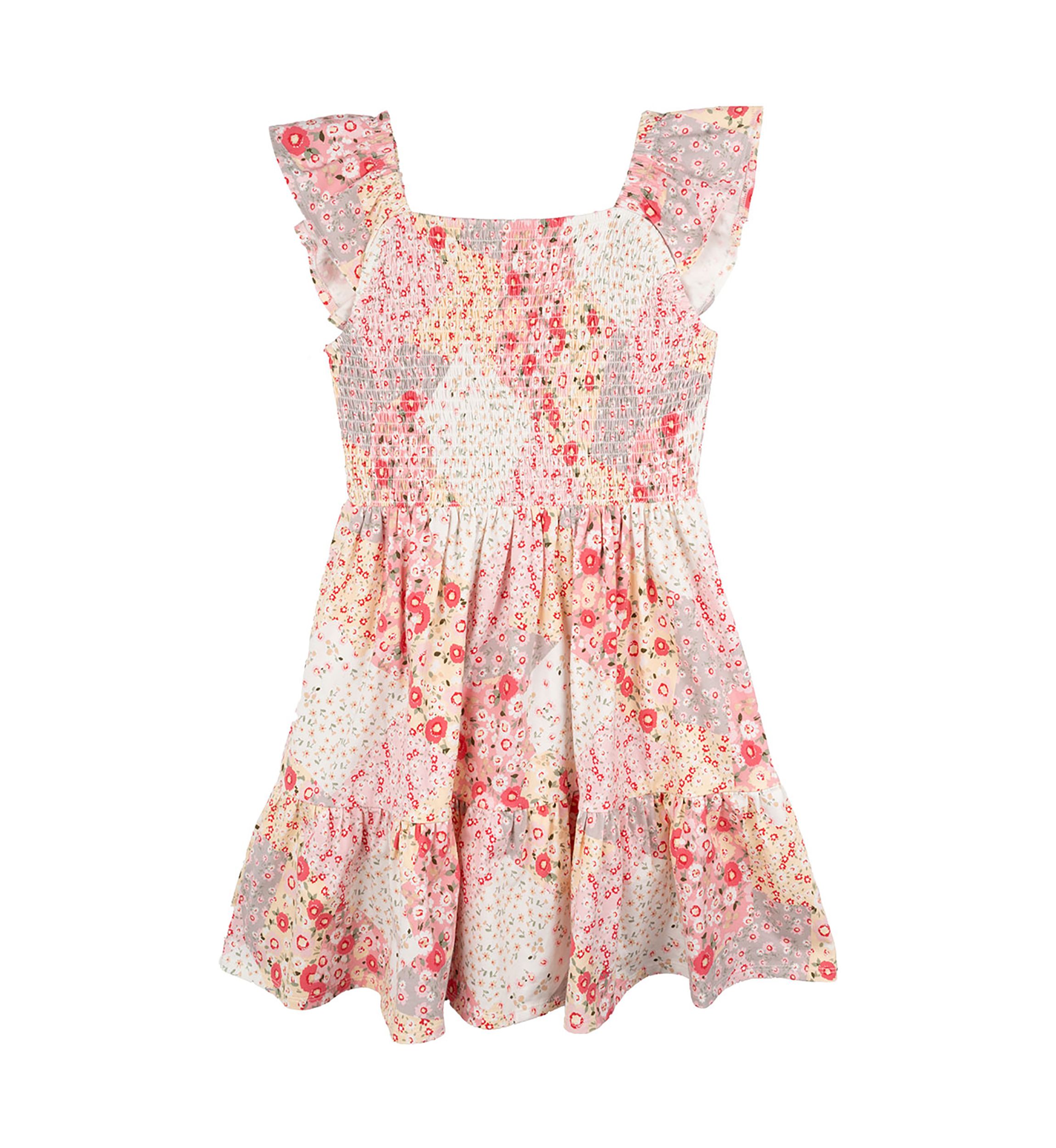 Girls 7-16 Printed Madras Dress