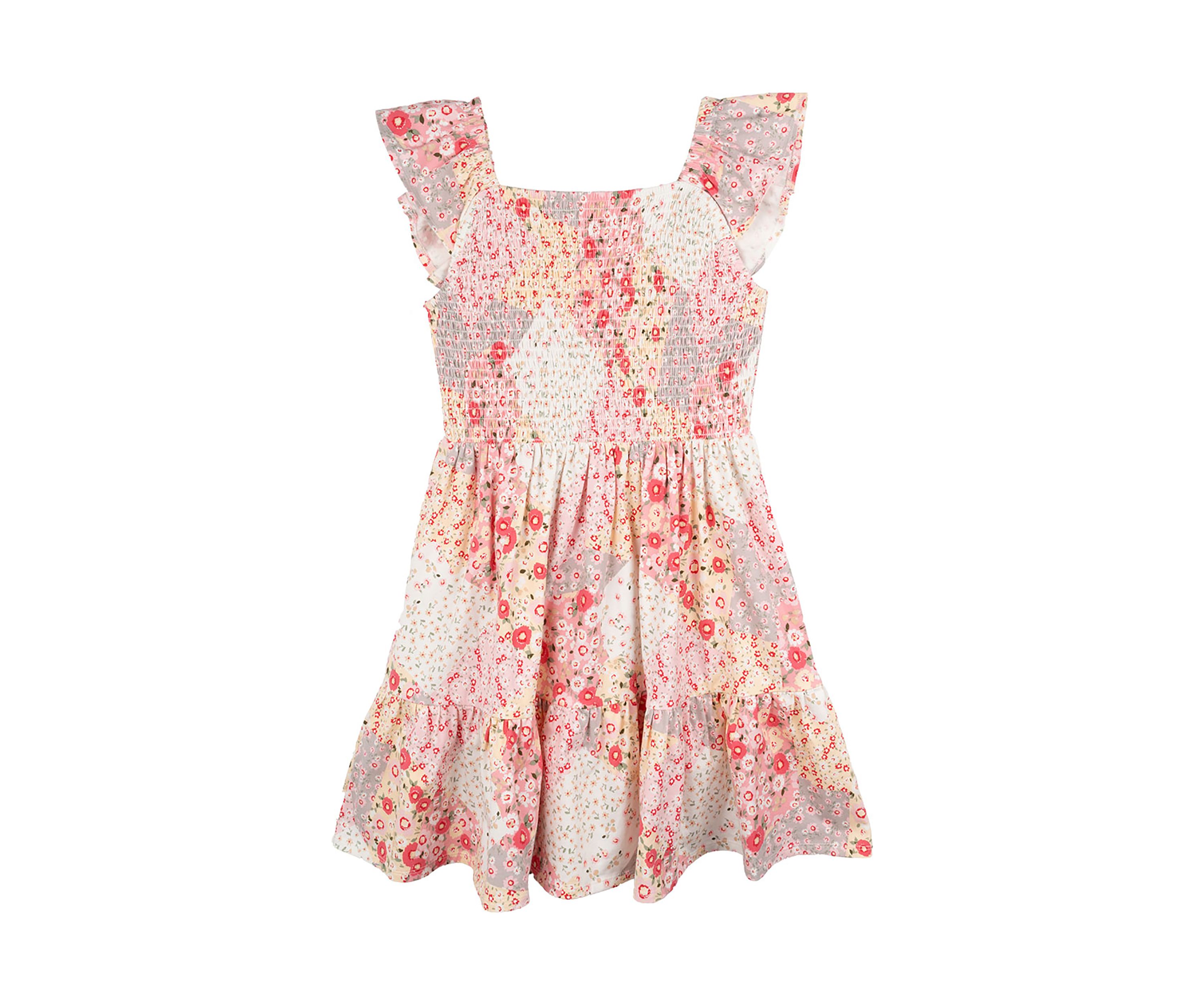 Girls 7-16 Printed Madras Dress