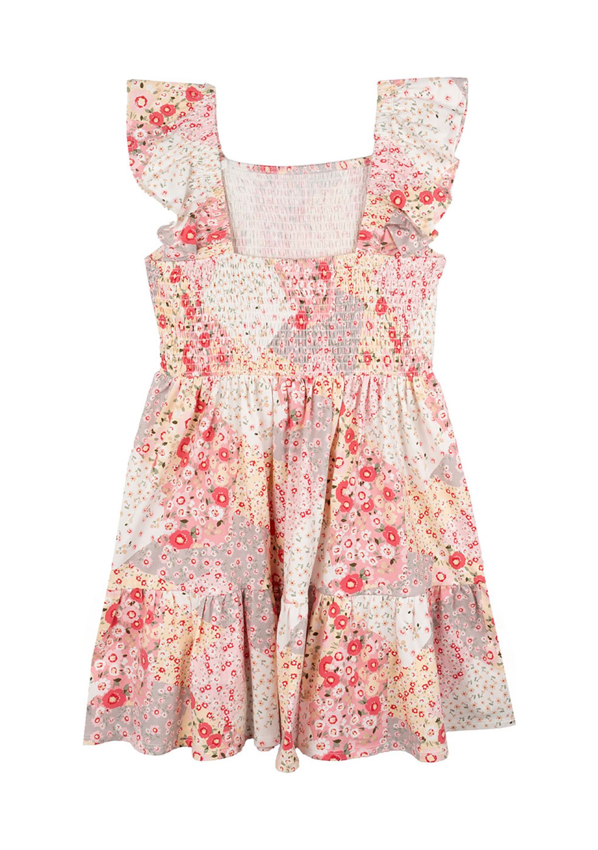 Girls 7-16 Printed Madras Dress
