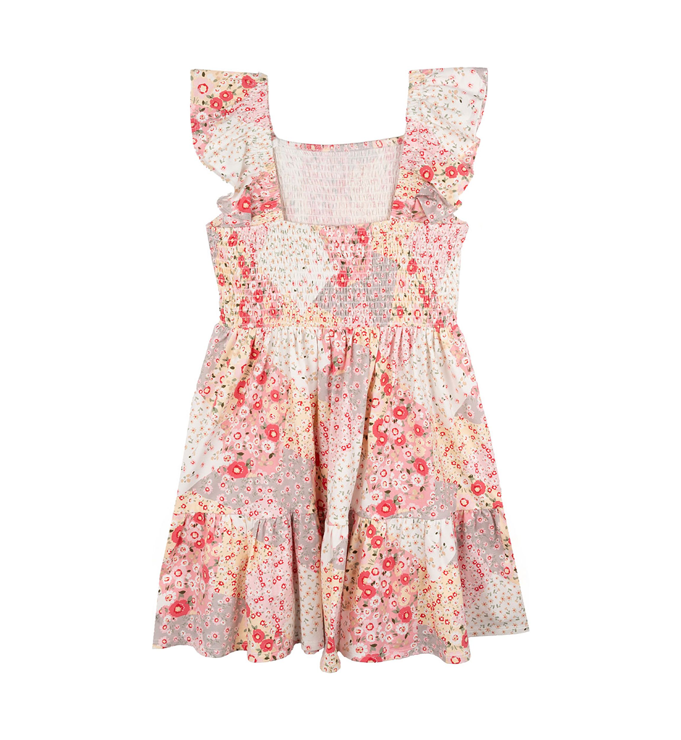 Girls 7-16 Printed Madras Dress