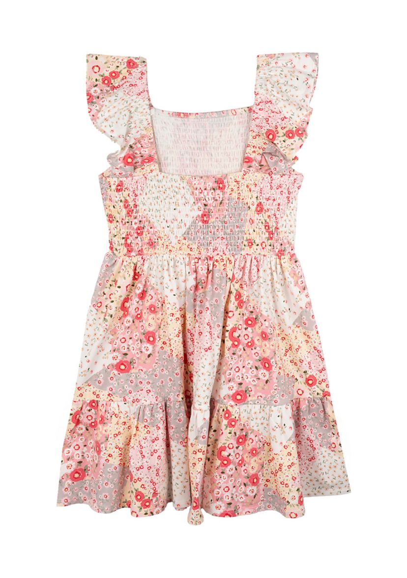 Girls 7-16 Printed Madras Dress