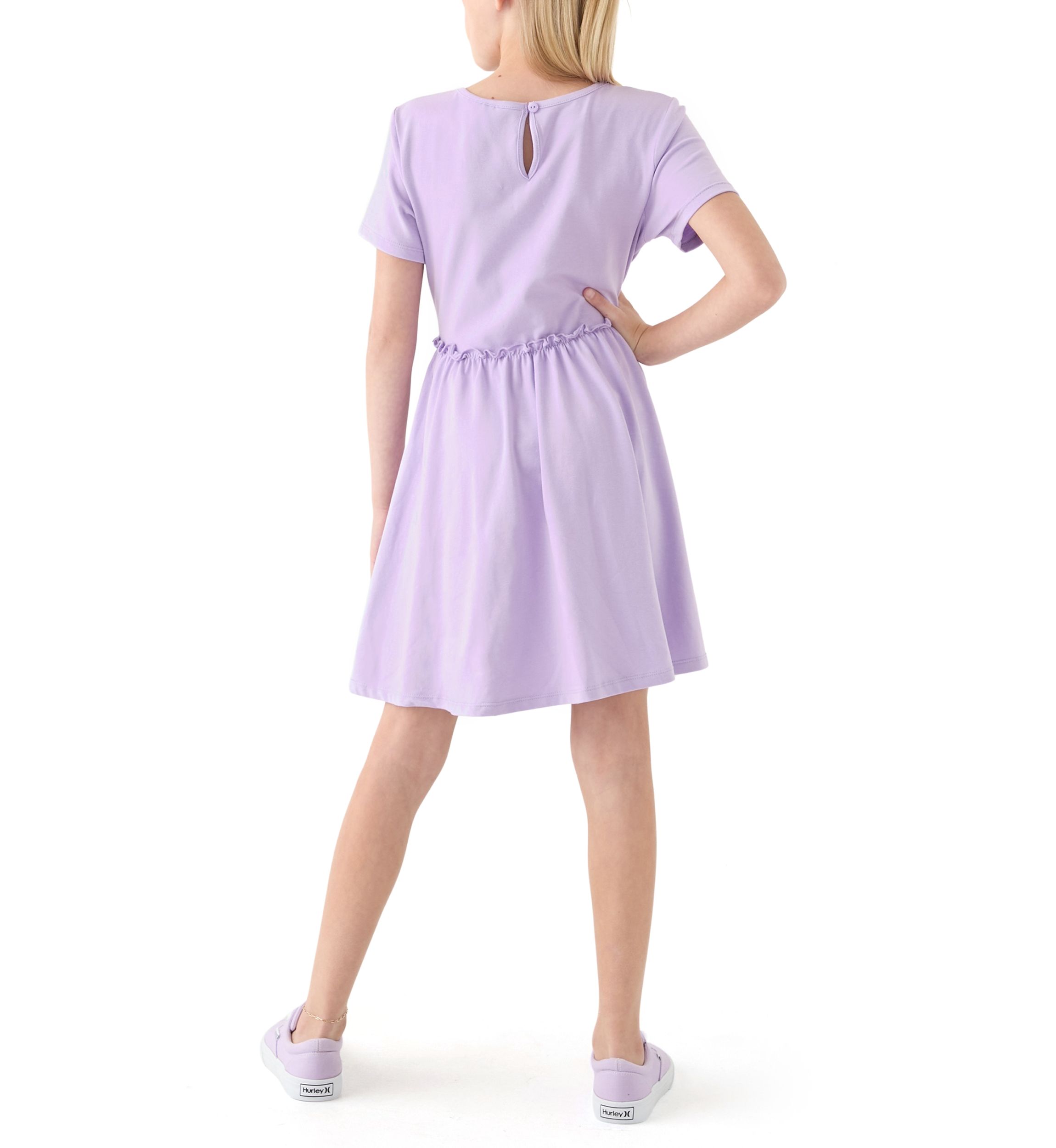 Girls 7-16 Solid Dress