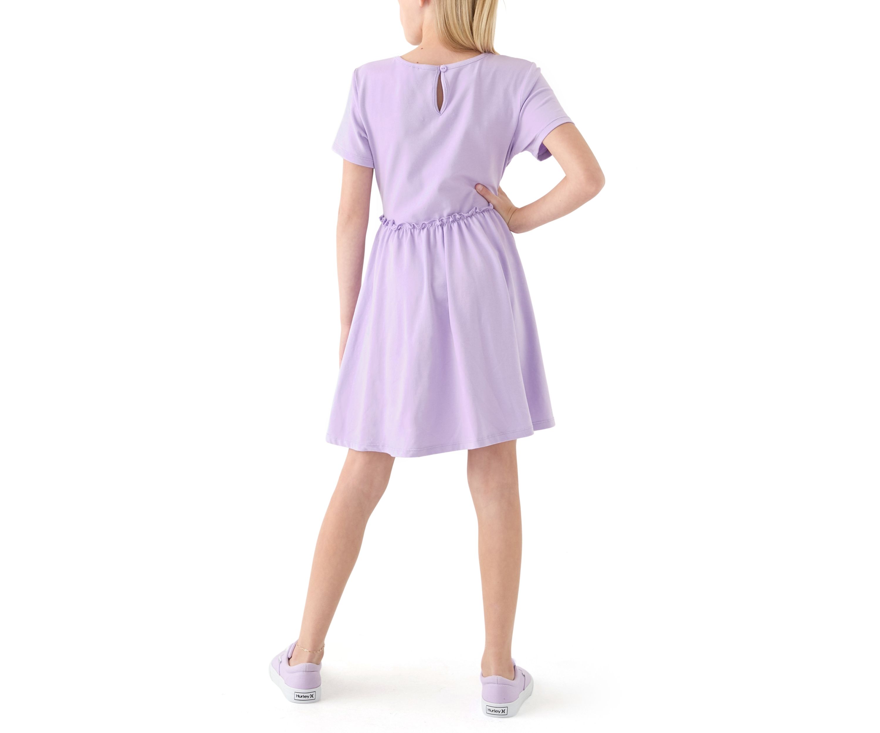 Girls 7-16 Solid Dress