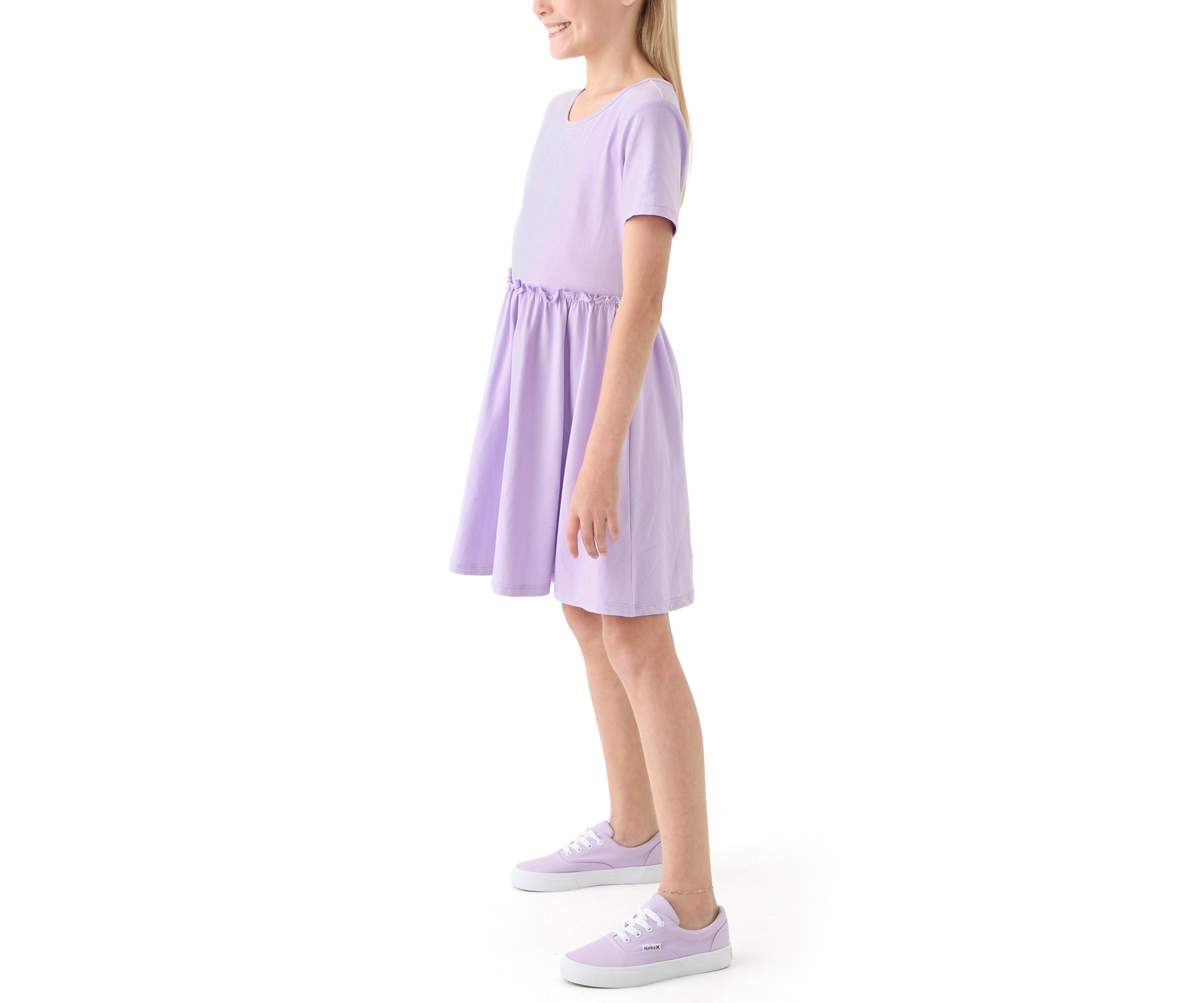 Girls 7-16 Solid Dress