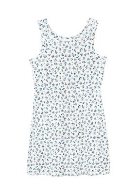 Diva Girl Girls 7-16 Ditsy Floral Printed Dress, Blue