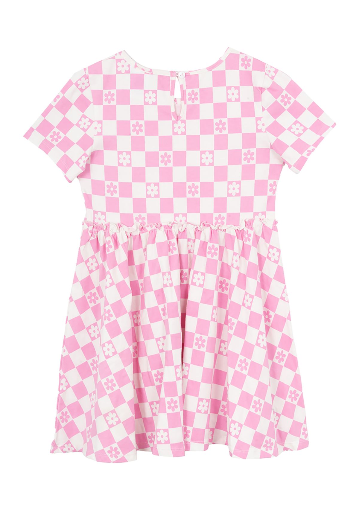 Girls 7-16 Check Print Dress