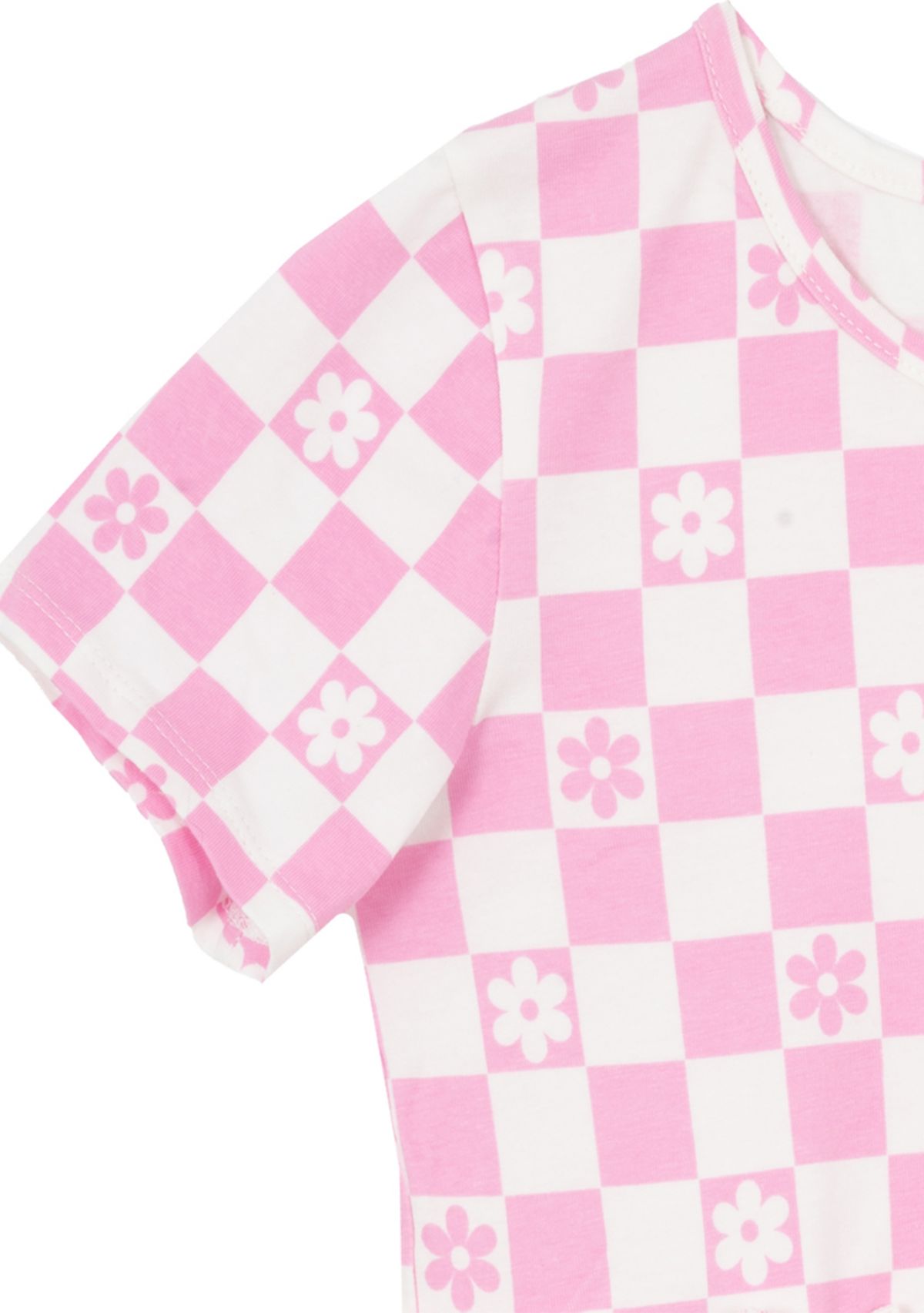 Girls 7-16 Check Print Dress
