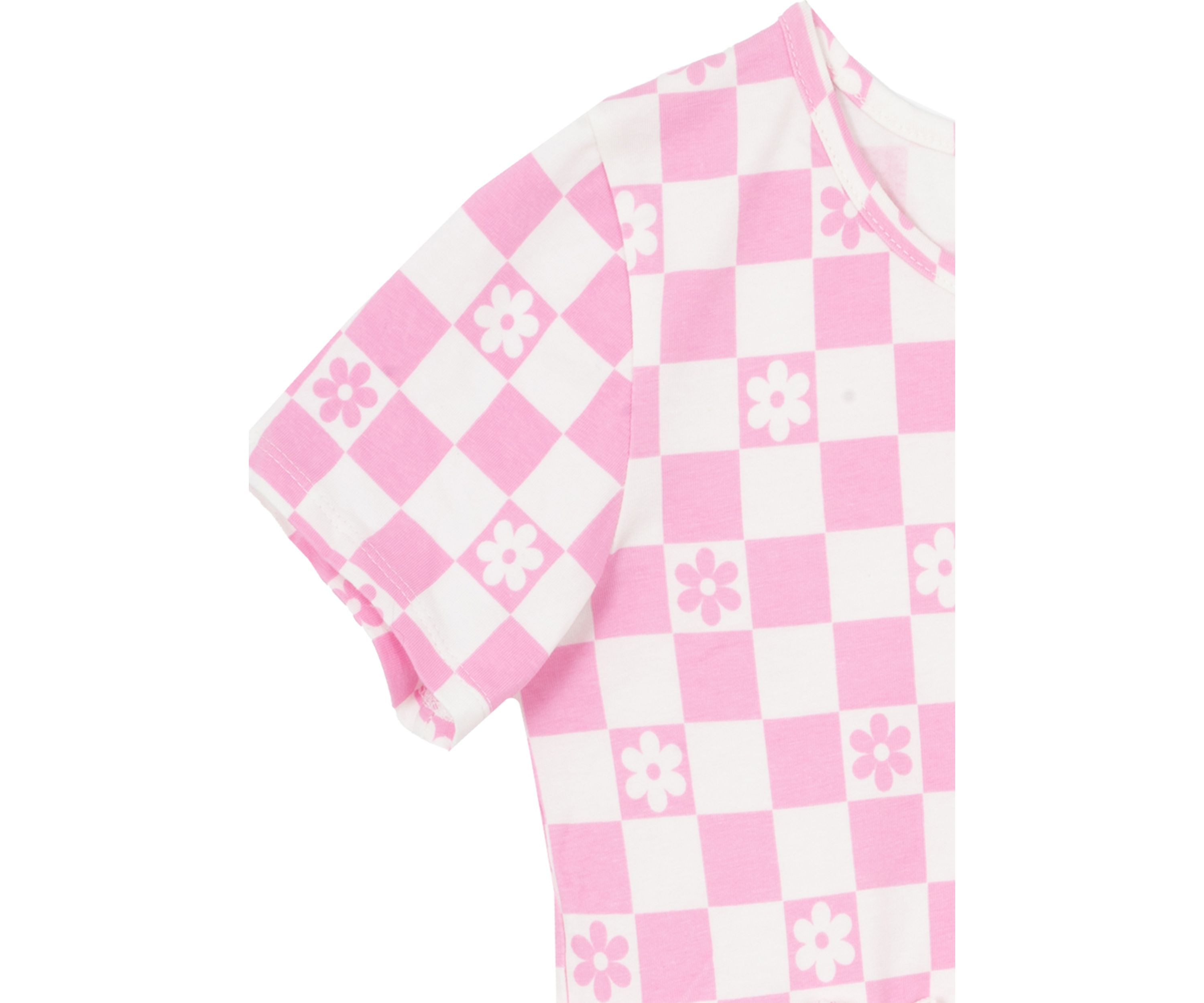 Girls 7-16 Check Print Dress