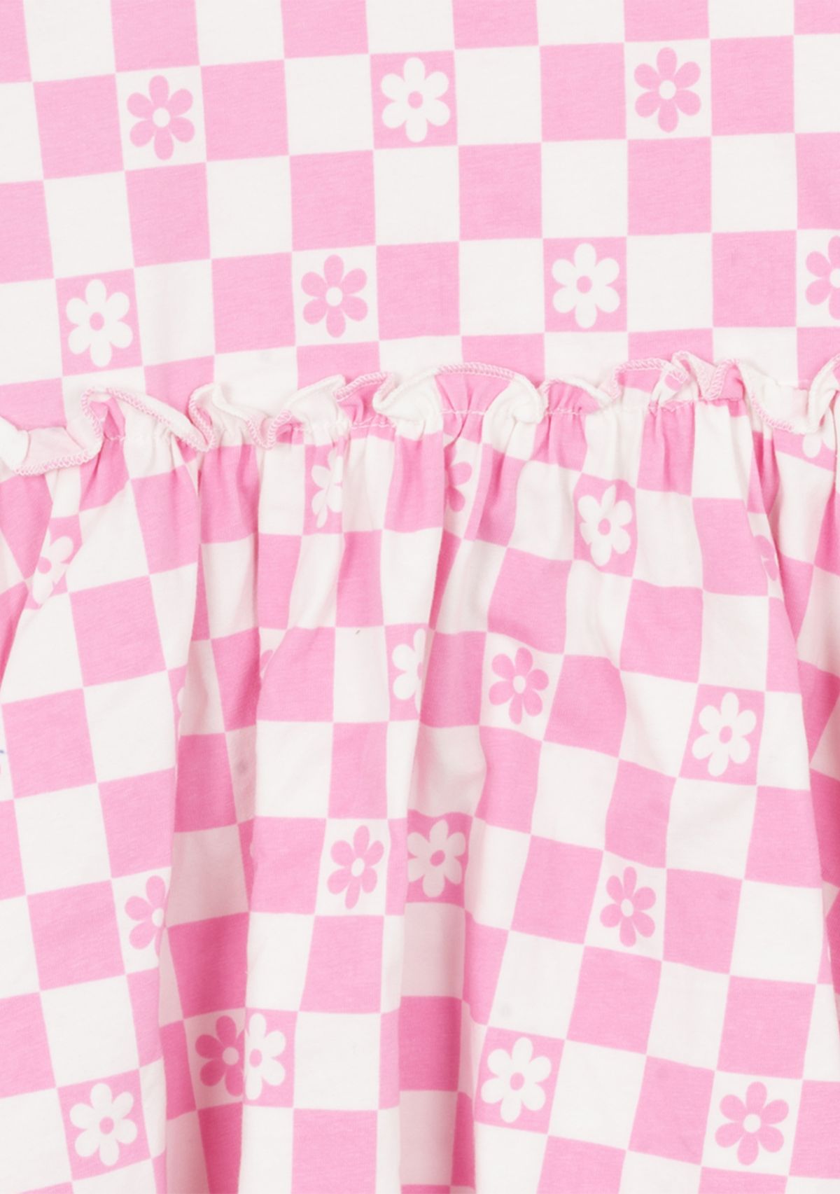 Girls 7-16 Check Print Dress