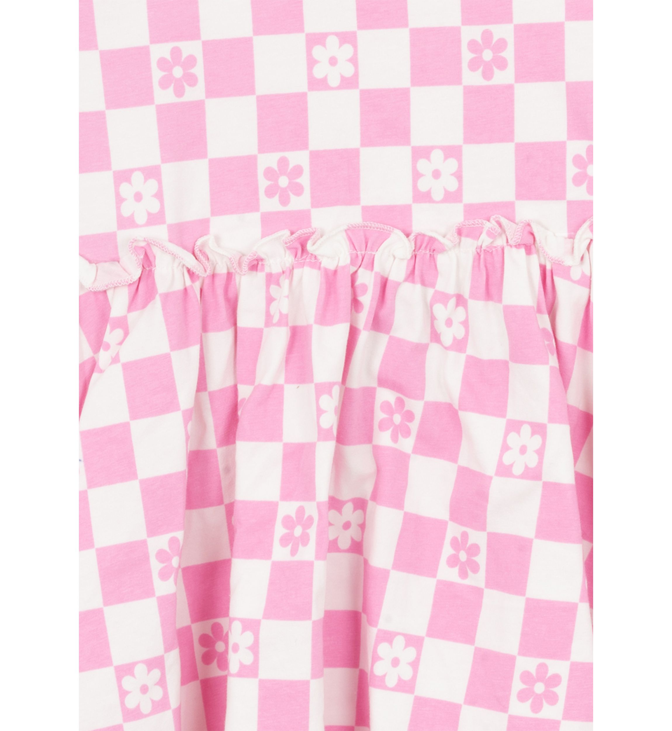 Girls 7-16 Check Print Dress