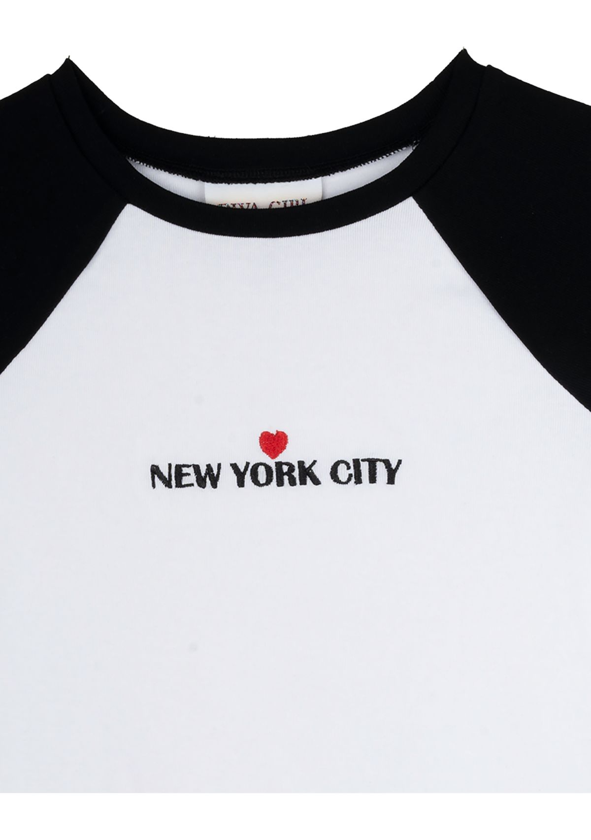 Girls 7-16 NYC Raglan T-Shirt