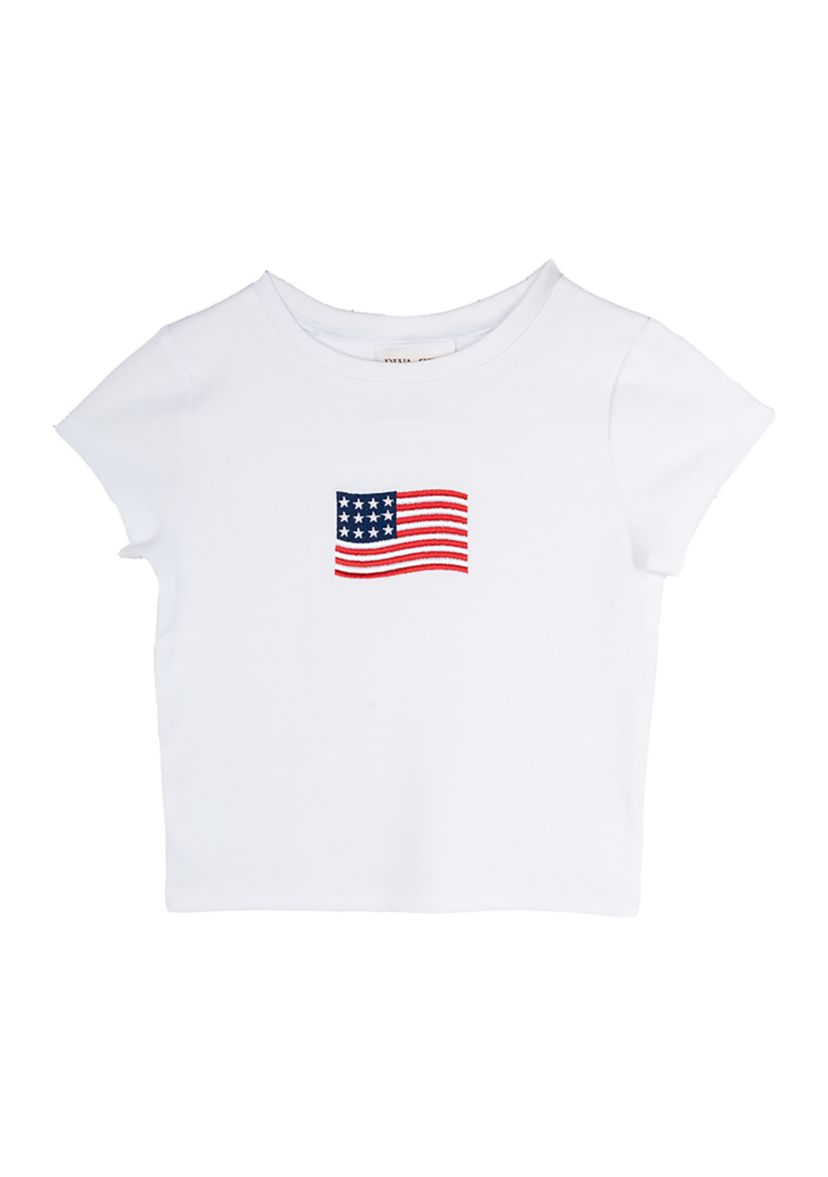 Girls 7-16 American Flag T-Shirt 