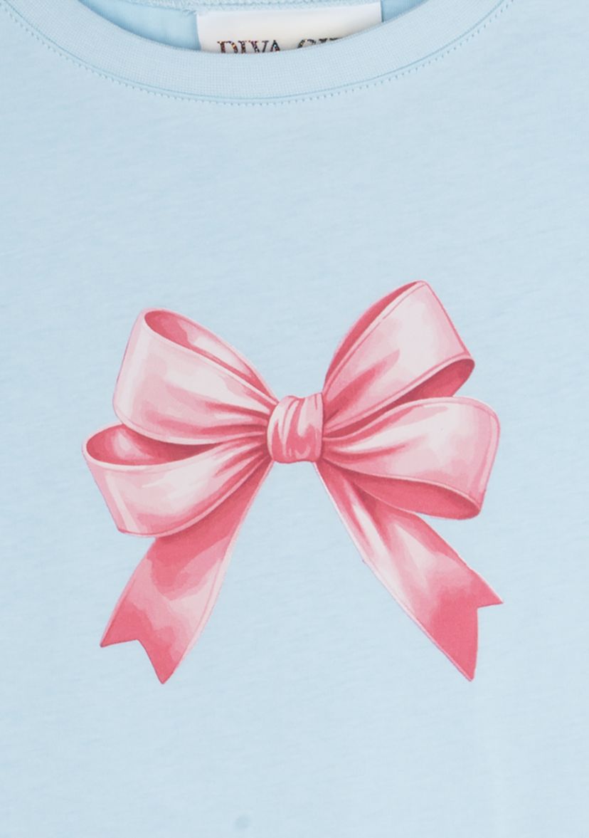 Girls 7-16 Bow Graphic T-Shirt