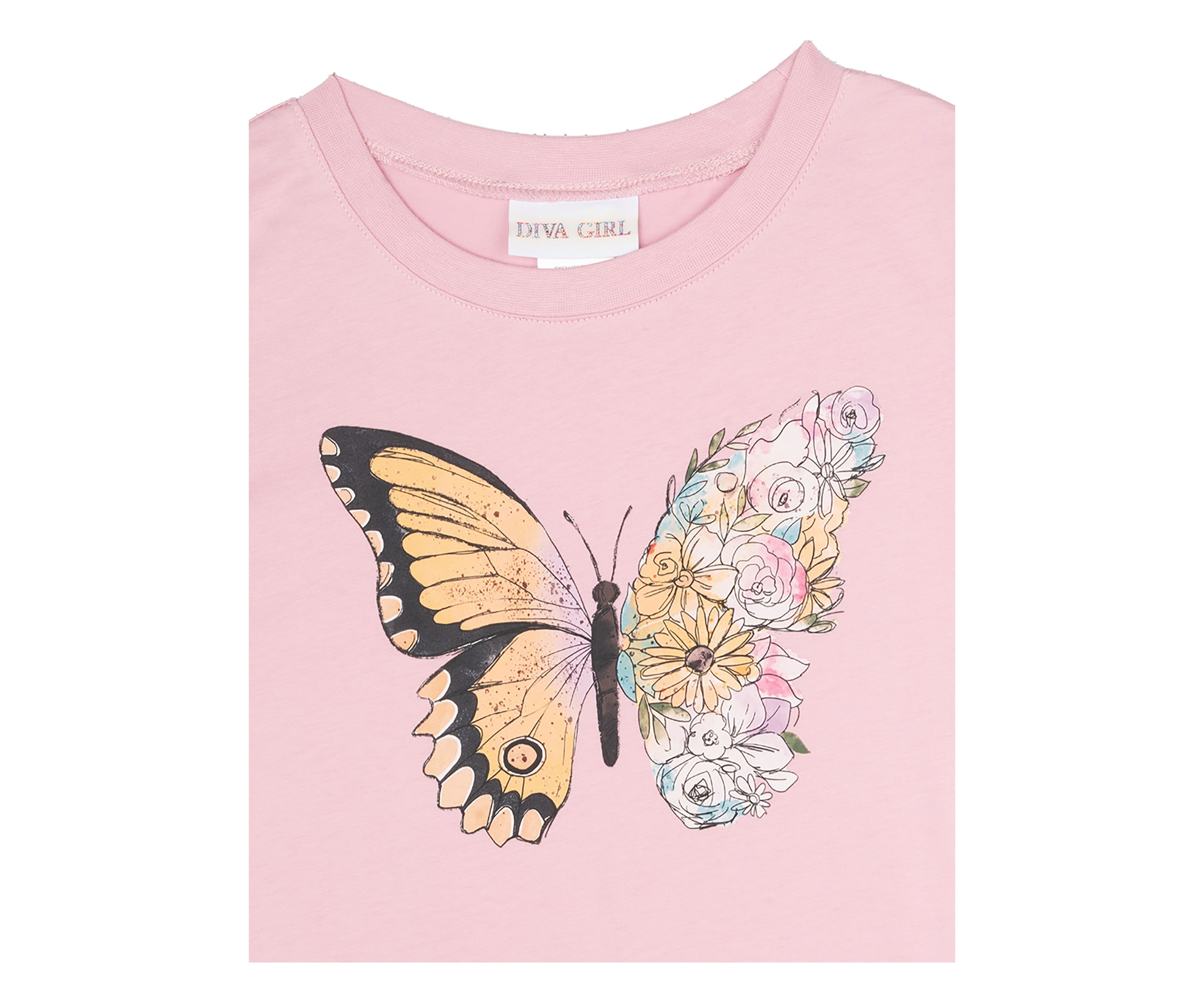 Girls 7-16 Beautiful Butterfly Graphic T-Shirt