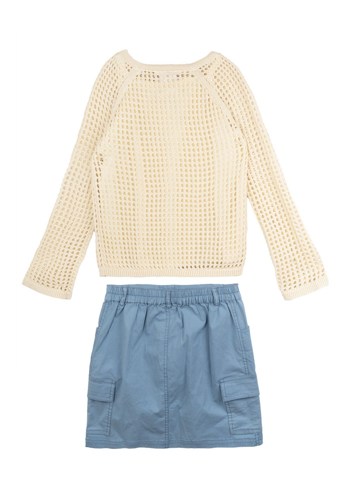 Girls 7-16 Top, Skort and Necklace Set