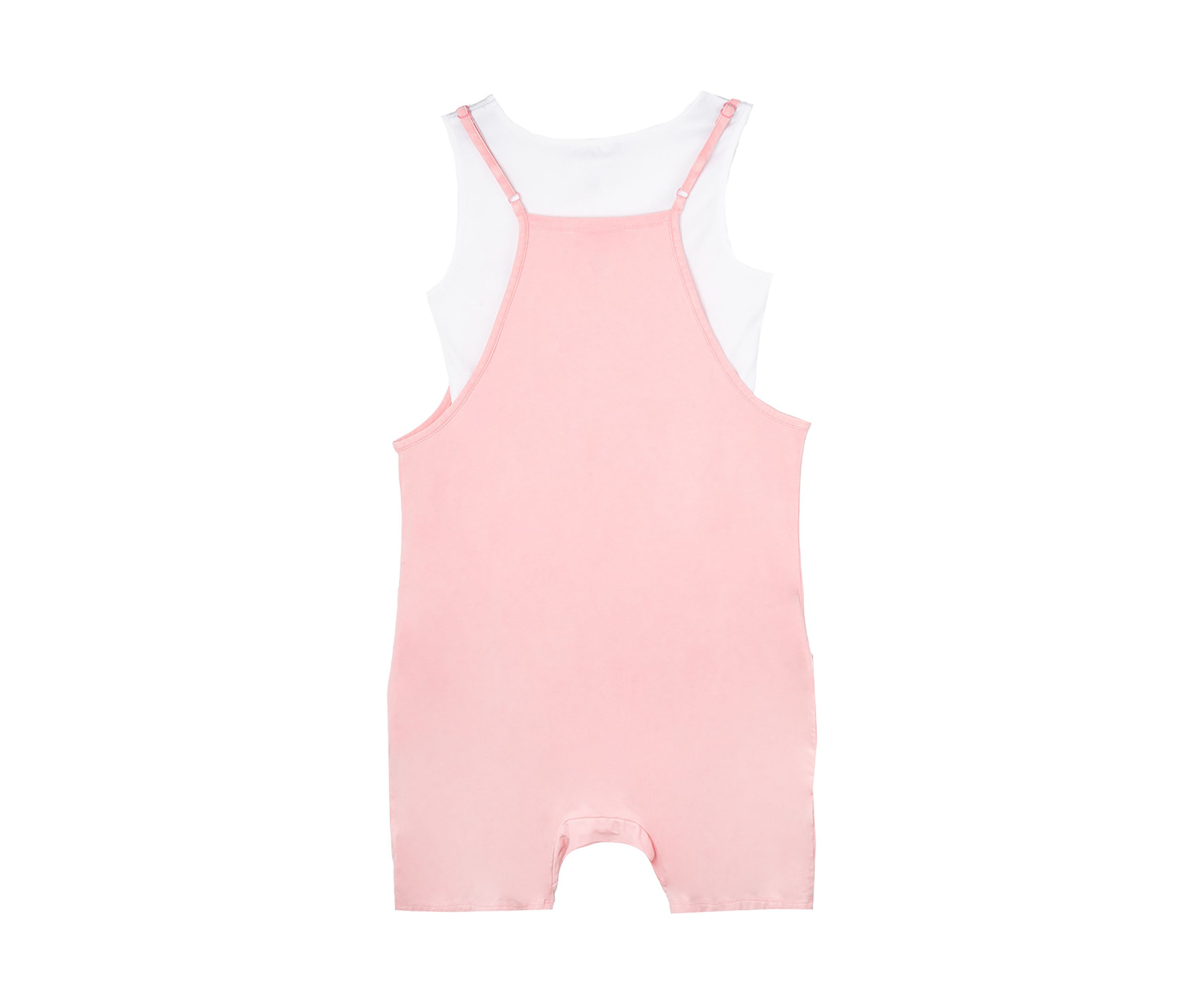 Girls 7-16 Pink Knit Romper
