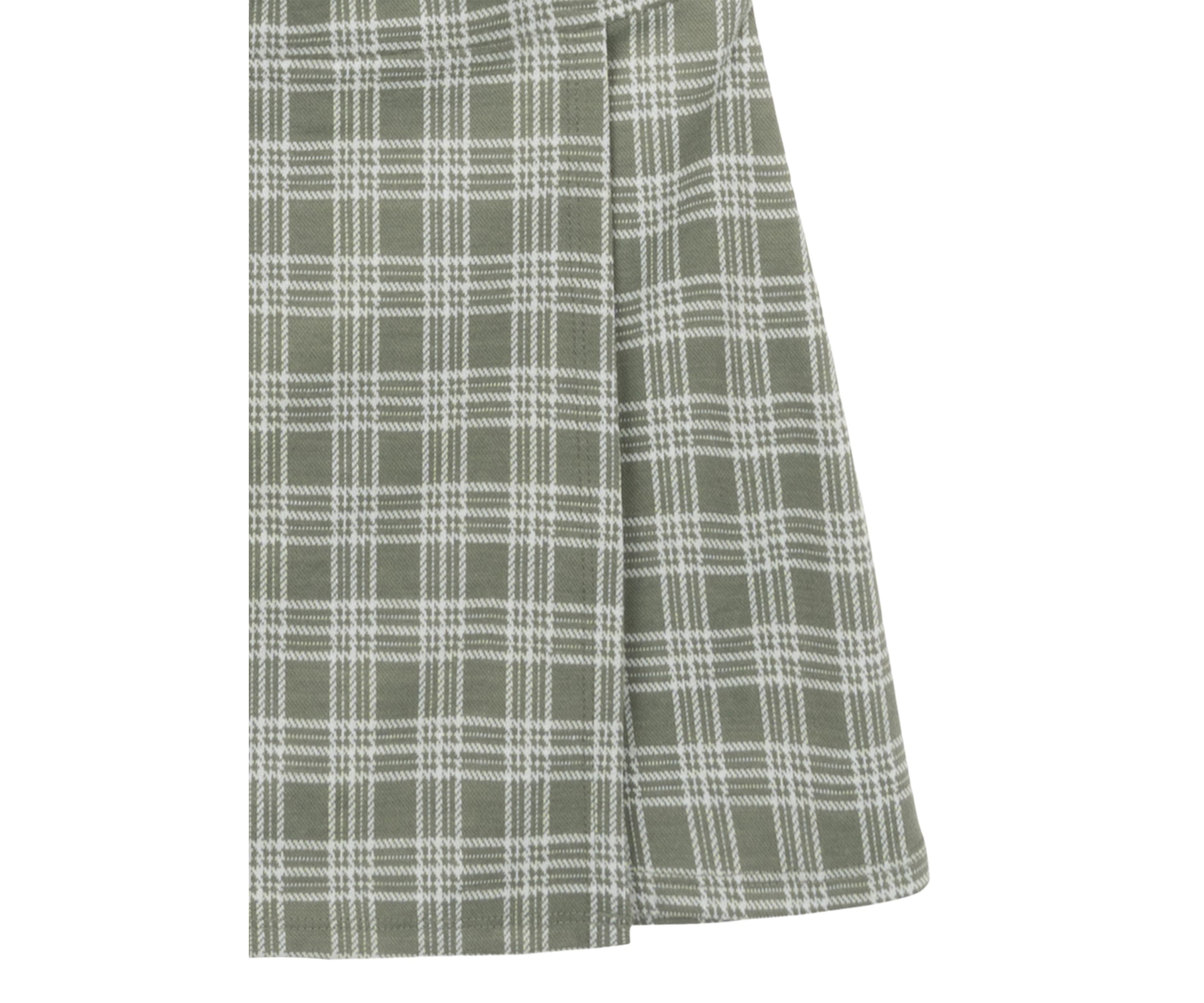 Girls 7-16 Double Knit Plaid Skirt Set 