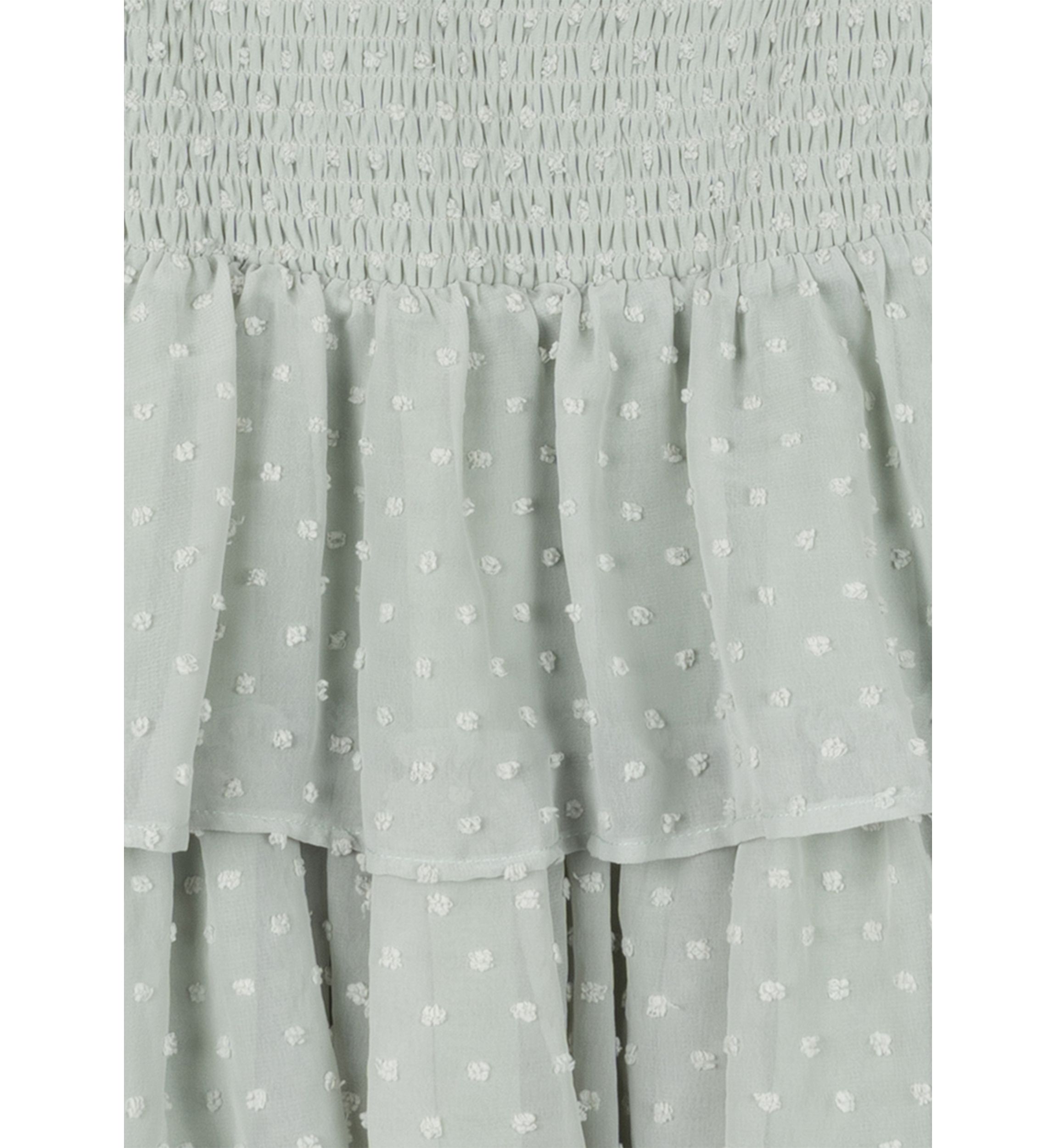 Girls 7-16 Smocked Ruffle Chiffon Dress
