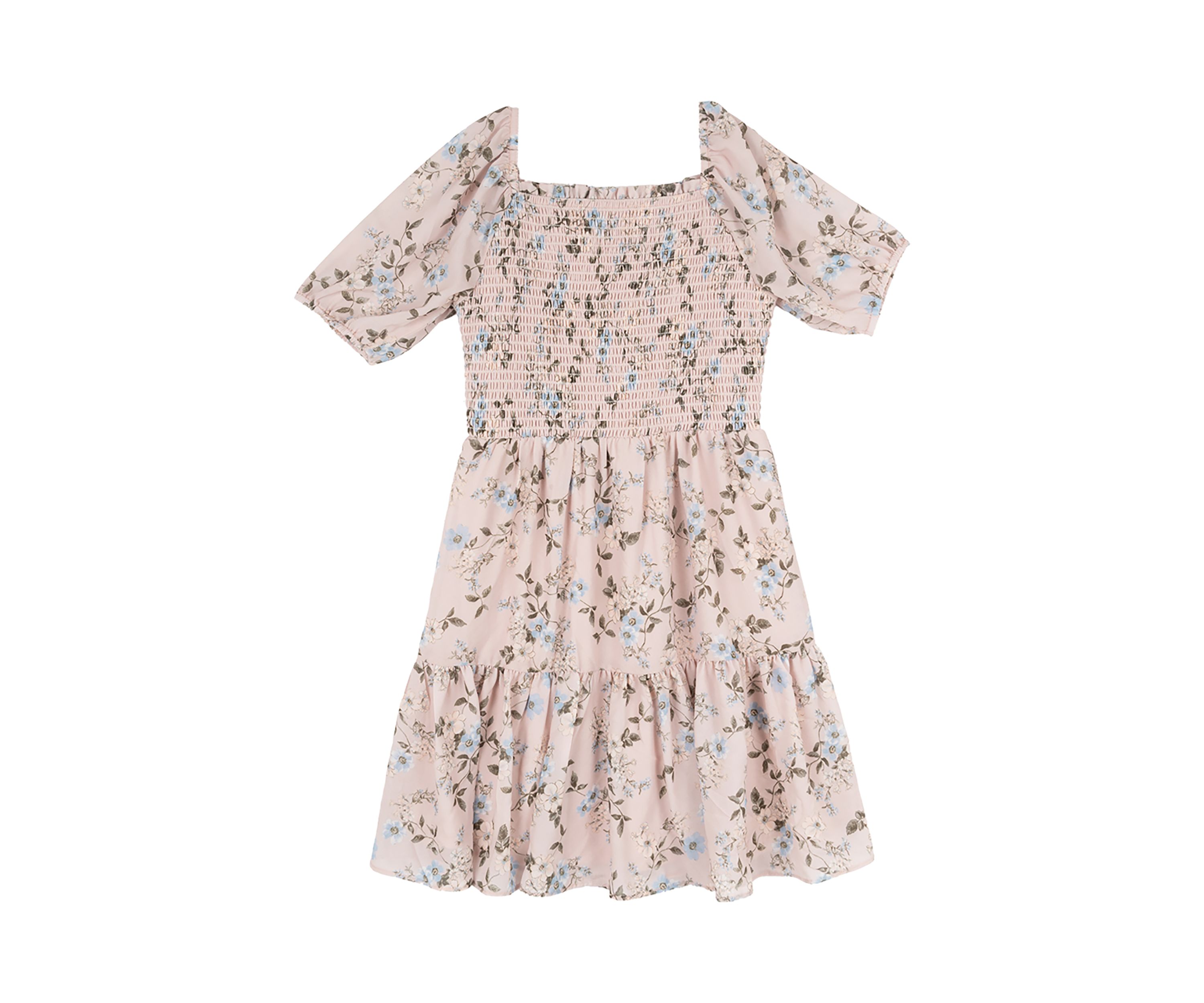 Girls 7-16 Woven Utility Jacket and Floral Printed Dress