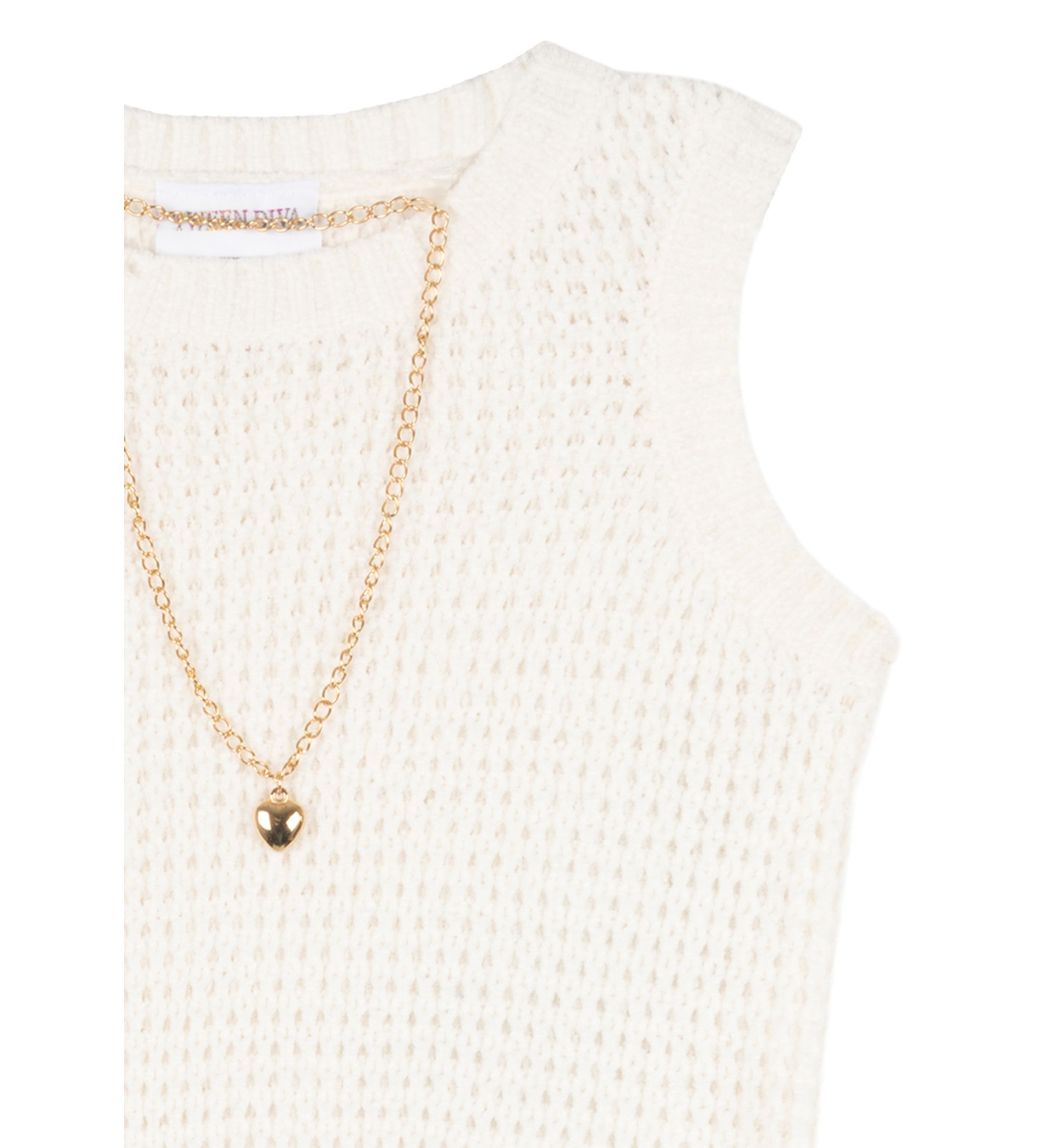 Girls 7-16 Sweater Knit Top and Skirt Set with Necklace