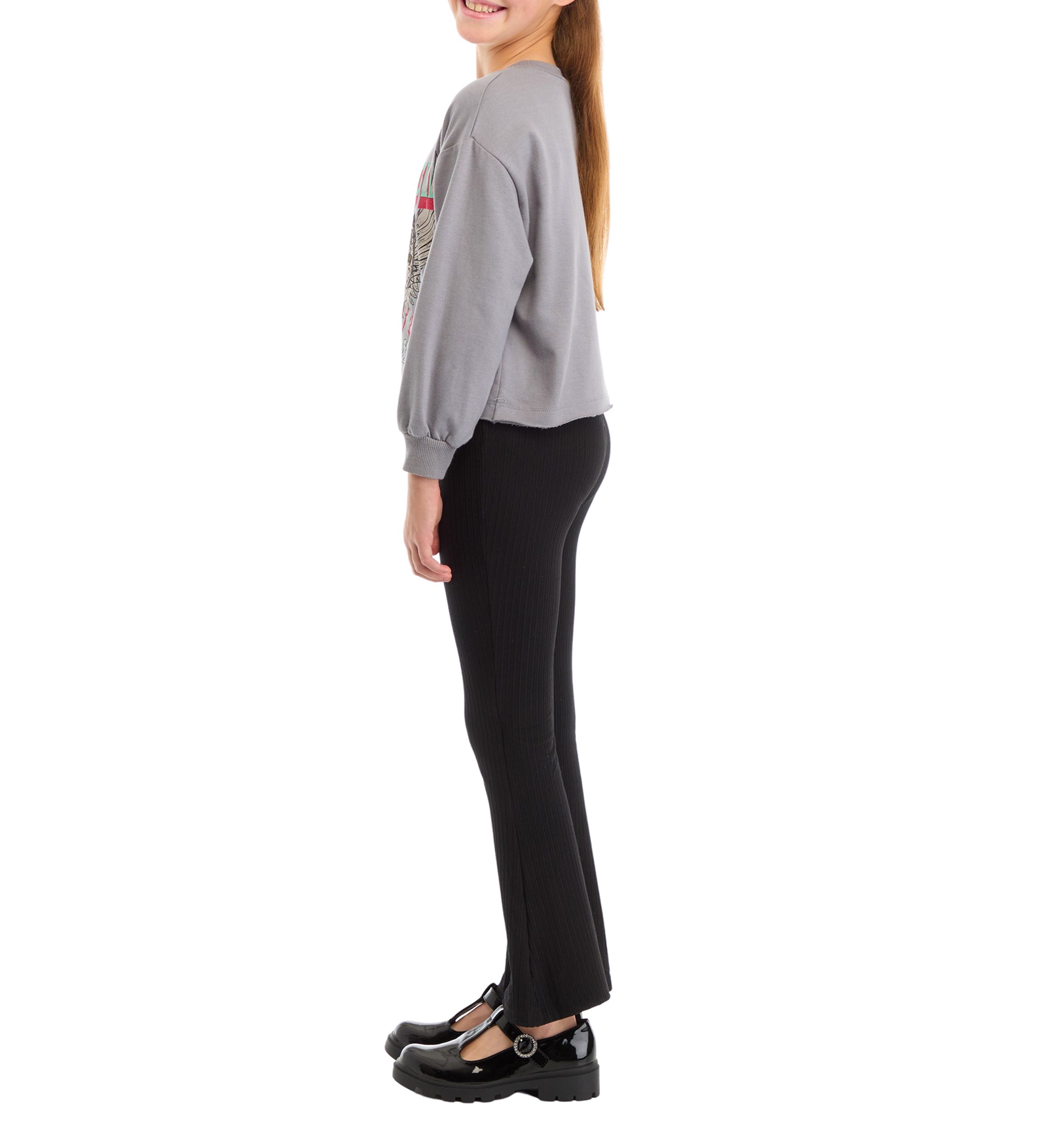 Girls 7-16 Graphic Sweatshirt and Flare Pants Set