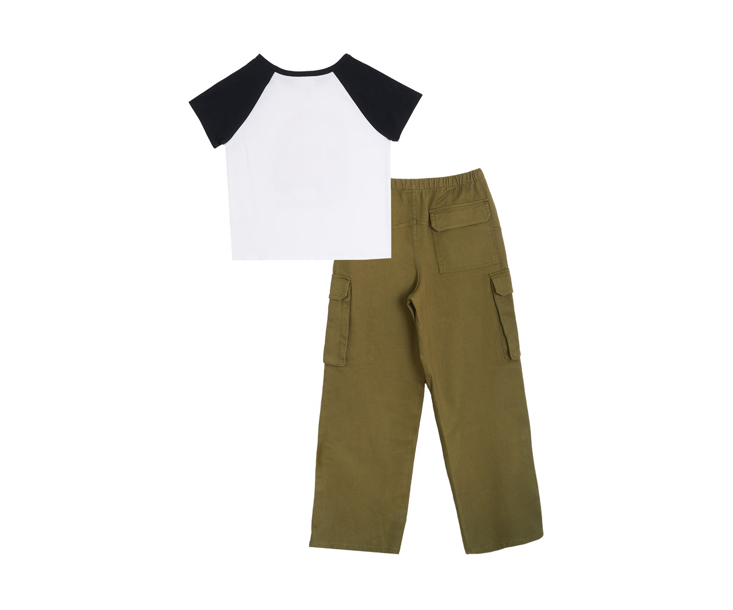 Girls 7-16 Jeep Raglan Graphic T-Shirt and Cargo Pants Set