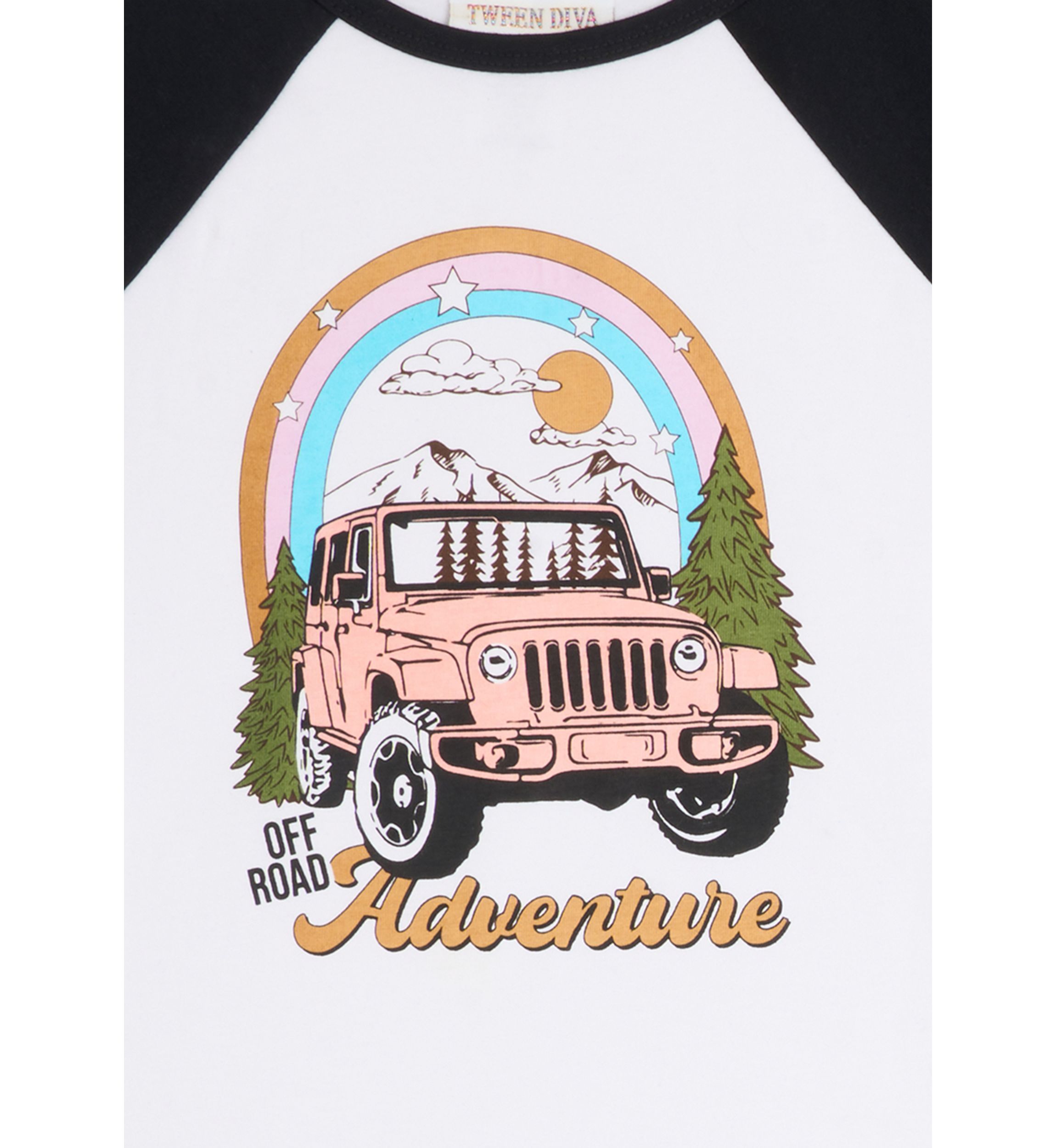 Girls 7-16 Jeep Raglan Graphic T-Shirt and Cargo Pants Set