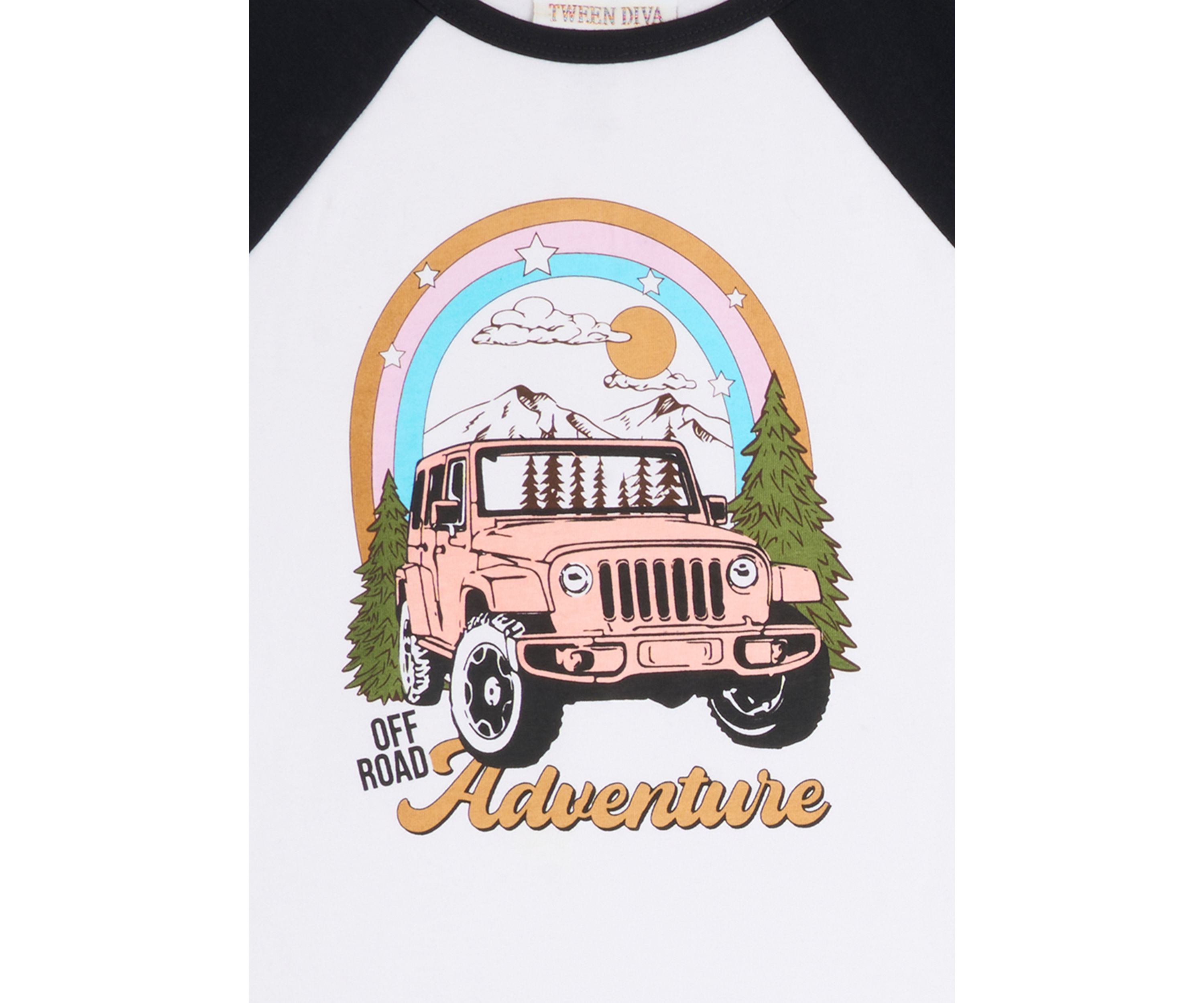 Girls 7-16 Jeep Raglan Graphic T-Shirt and Cargo Pants Set
