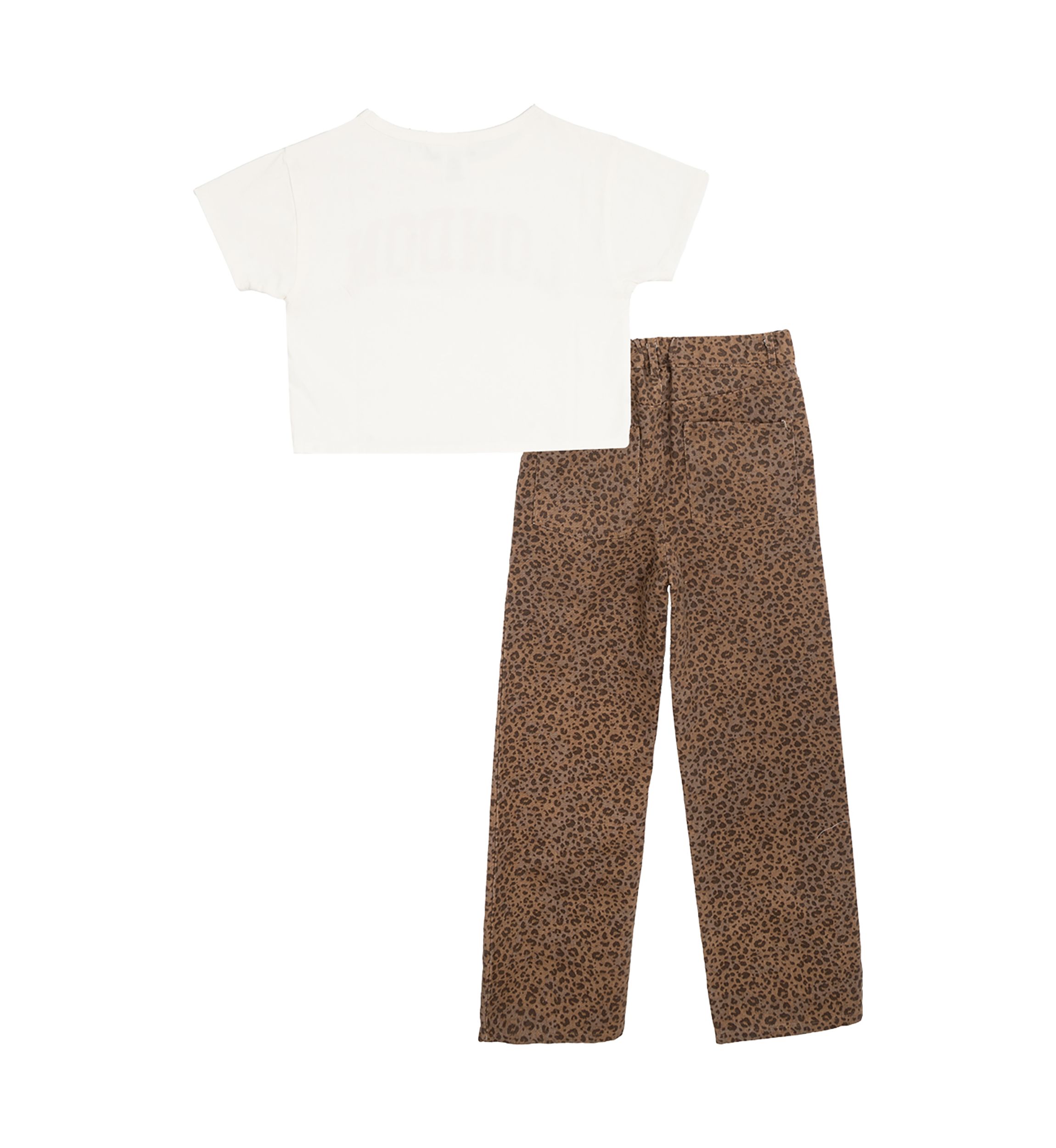 Girls 7-16 London Graphic T-Shirt and Printed Pants Set