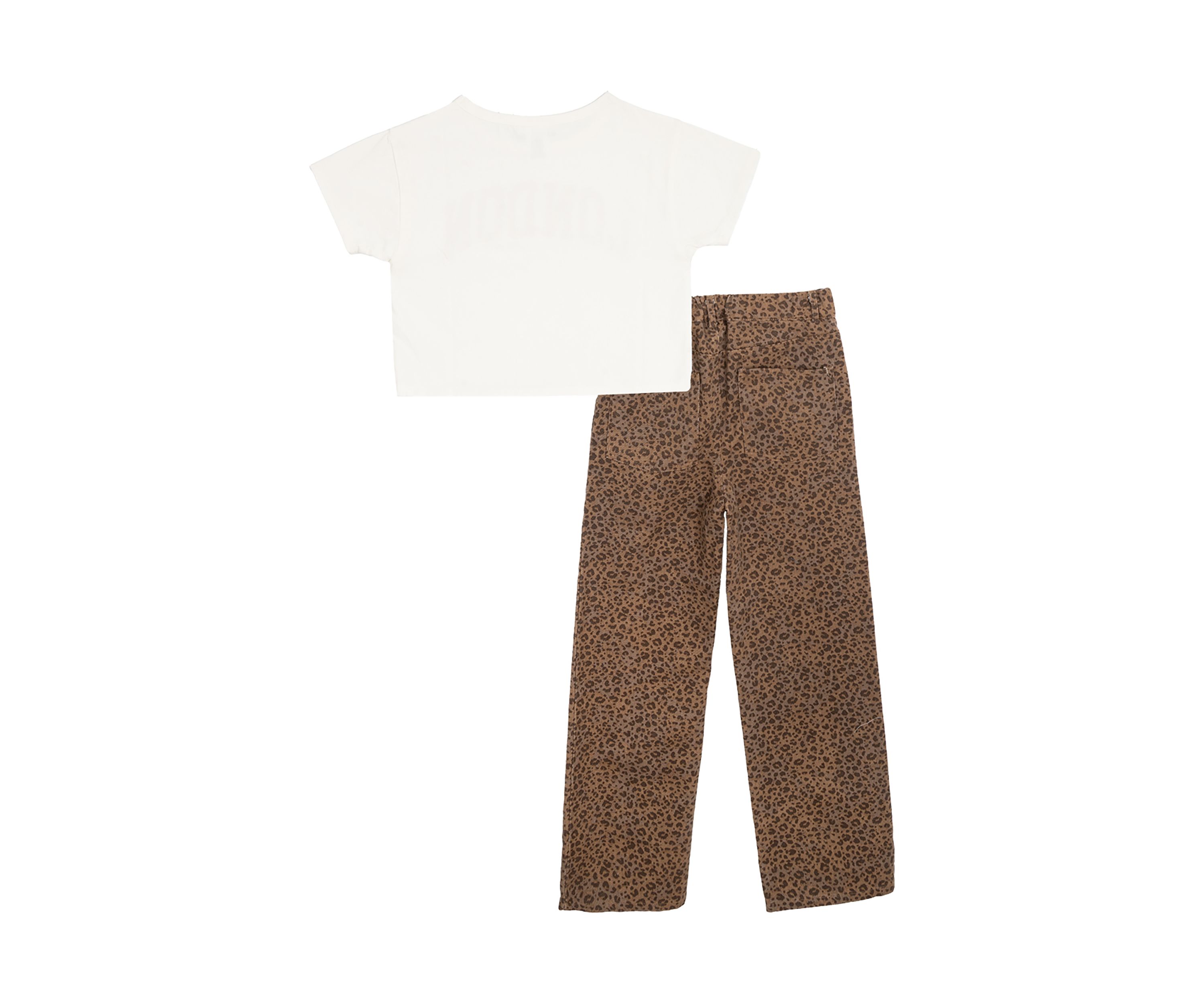 Girls 7-16 London Graphic T-Shirt and Printed Pants Set