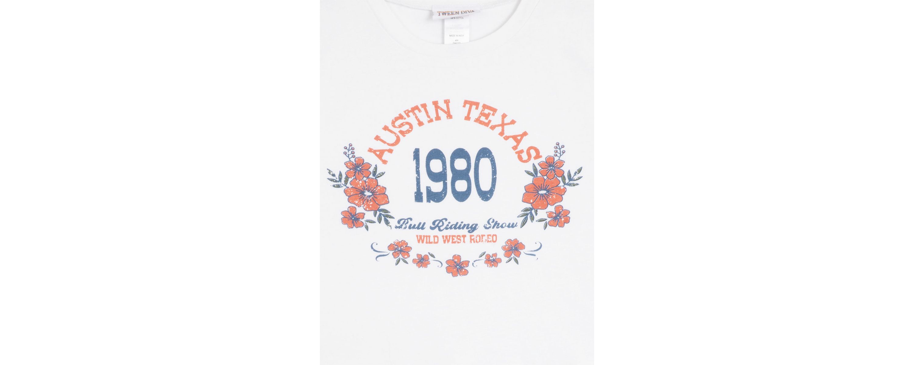 Girls 7-16 Austin Graphic T-Shirt and Tiered Ruffle Skort Set