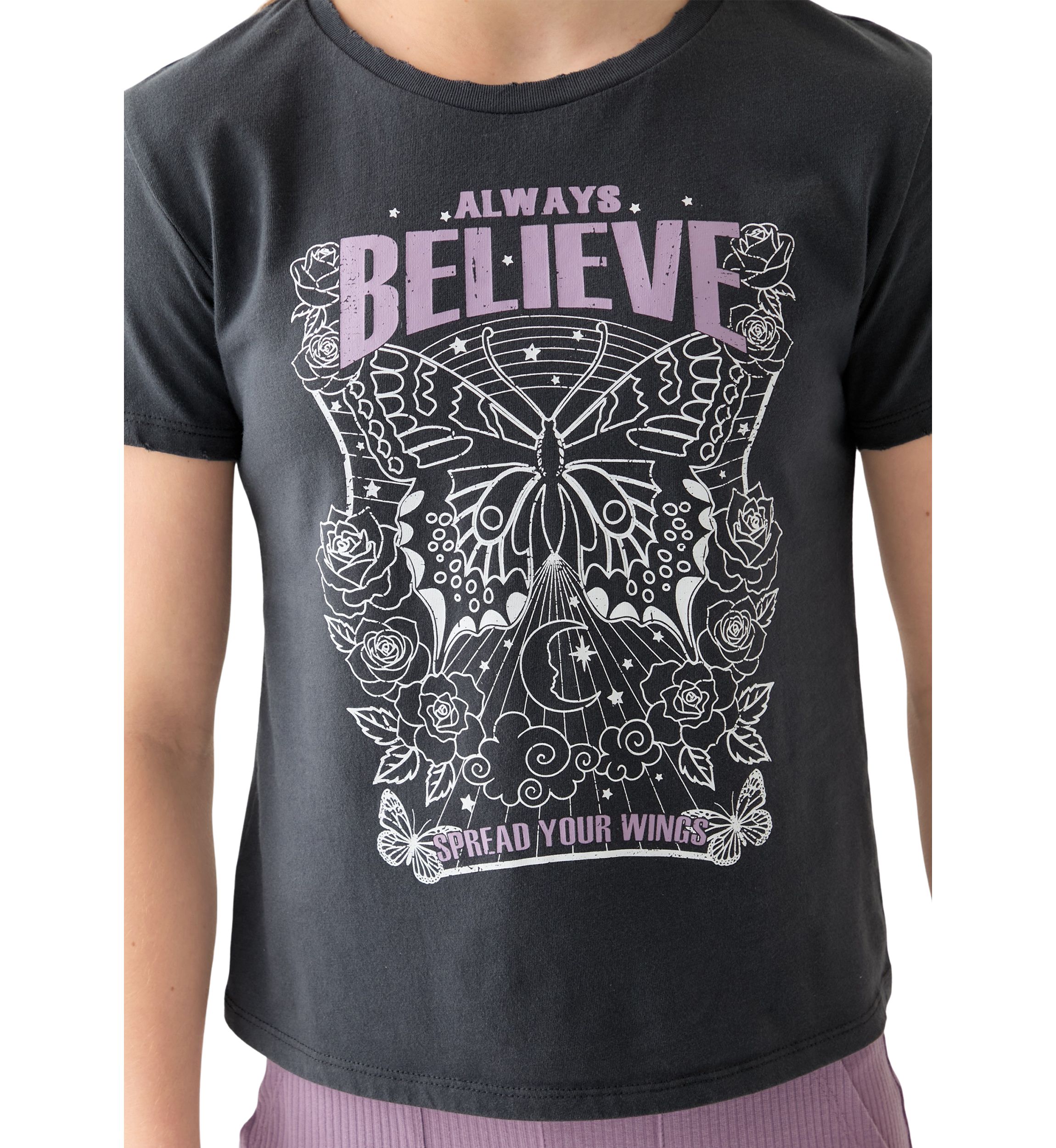 Girls 7-16 Believe Foldover Flare Set