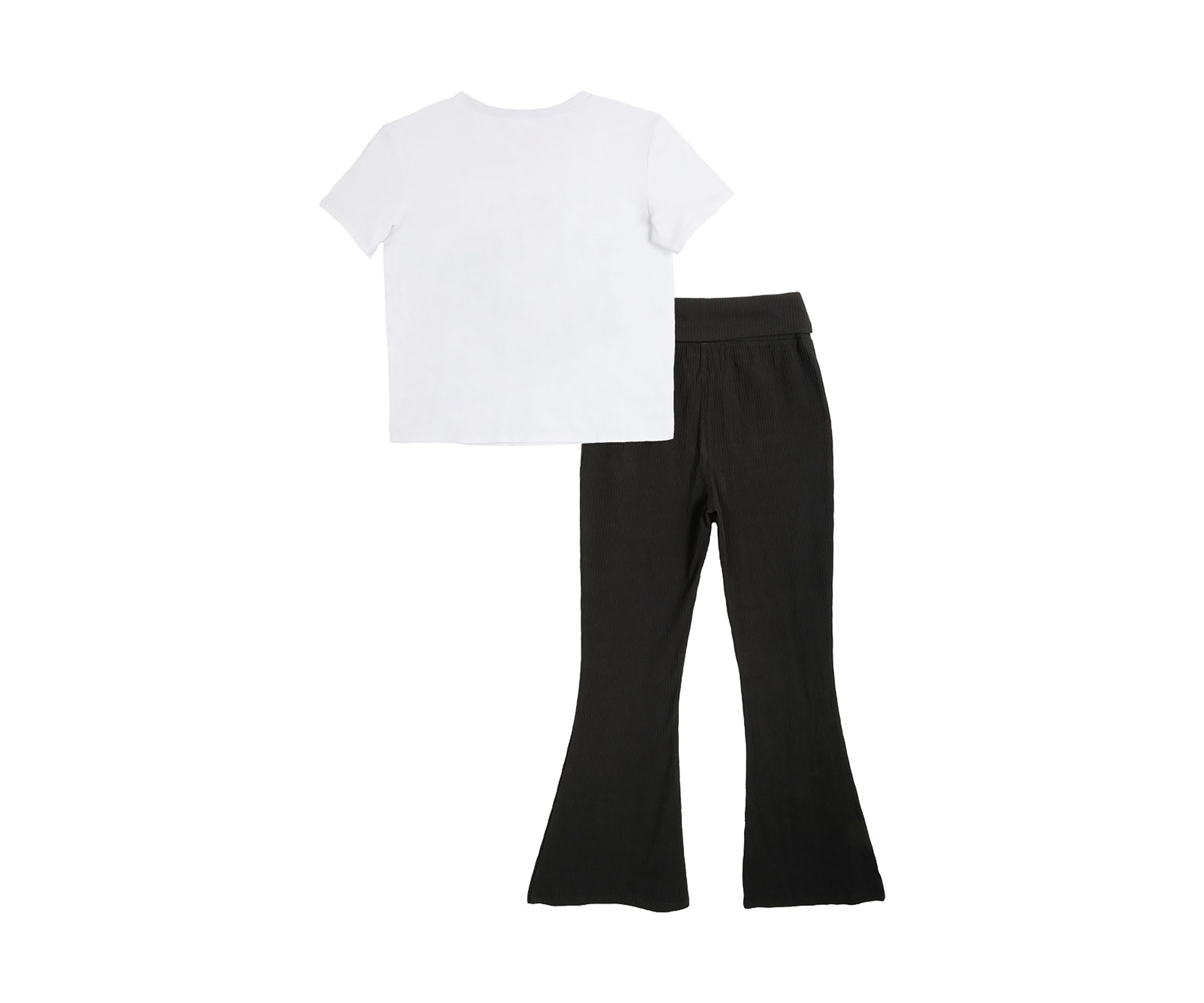 Girls 7-16 Adventure Graphic T-Shirt and Foldover Flare Pants Set