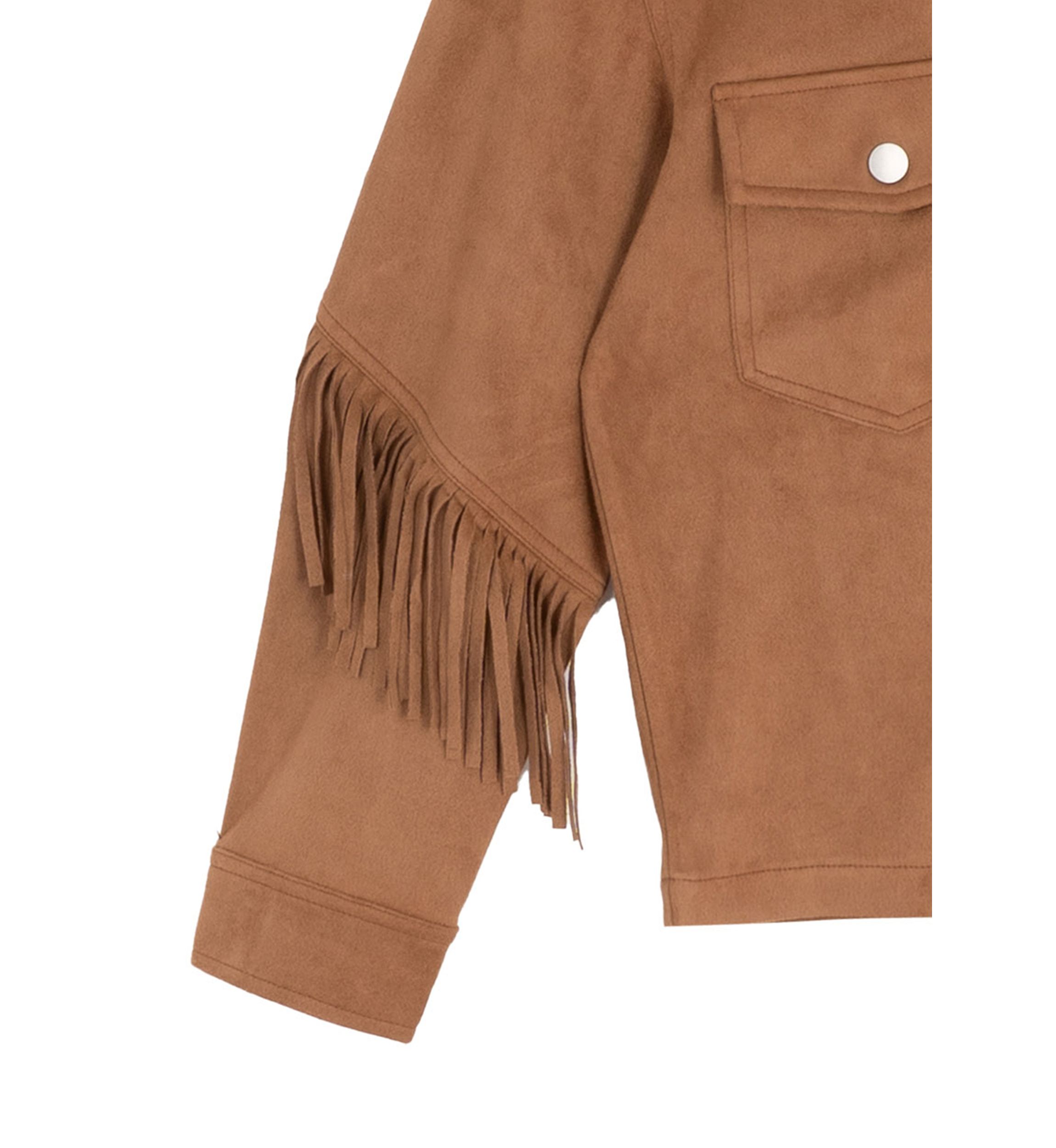 Girls 7-16 Suede Jacket Patched Flare Legging Set