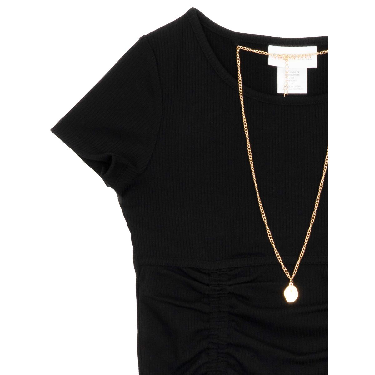 Girl 7-16 Knit Top and Animal Printed Flare Leggings