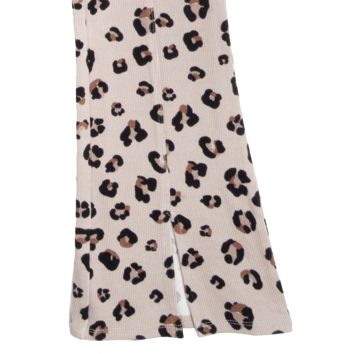 Girl 7-16 Knit Top and Animal Printed Flare Leggings