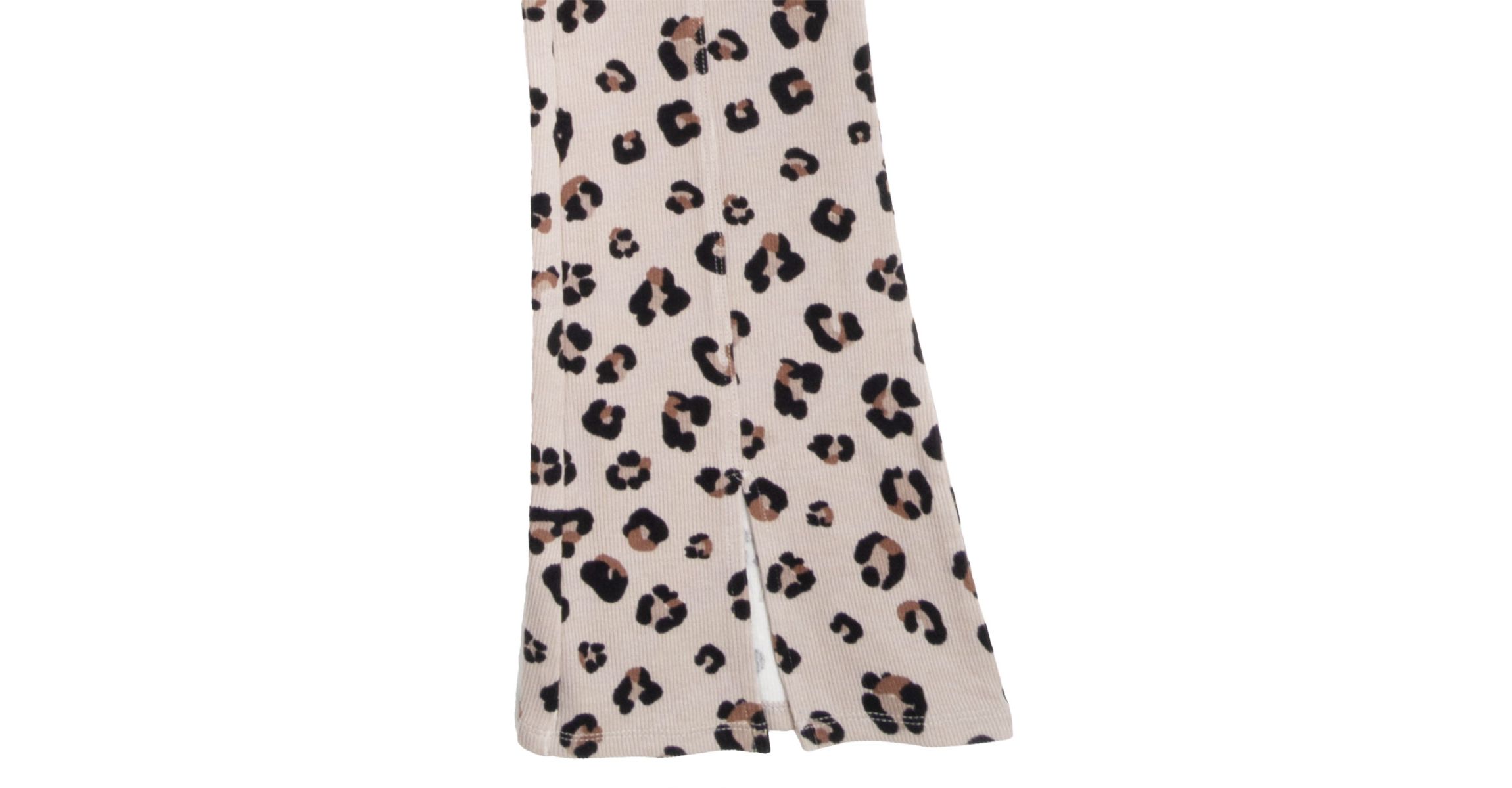 Girl 7-16 Knit Top and Animal Printed Flare Leggings