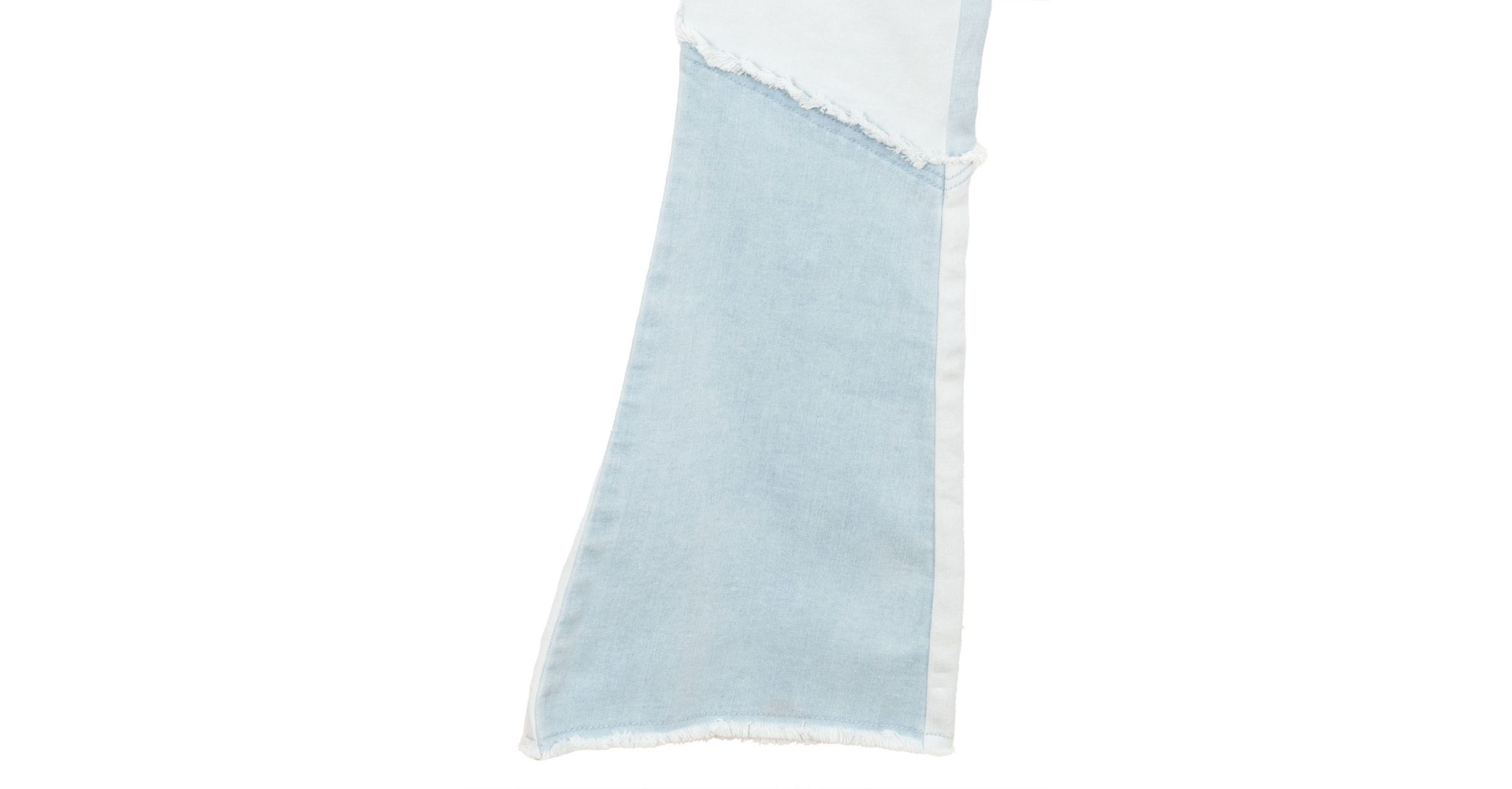 Girls 7-16 Ribbed V-Neck Top and Patchwork Flare Jeans with Accessory
